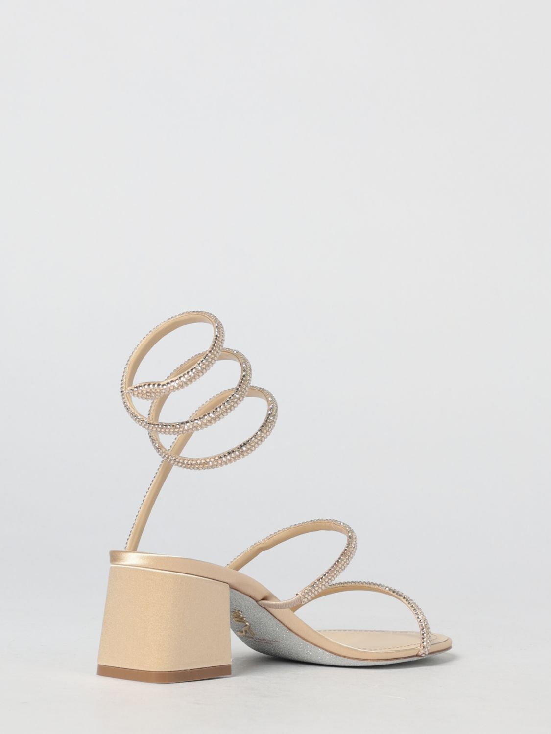 Rene Caovilla Rene Caovilla Heeled Sandal Woman Beige Size US 7.5 / IT 37.5 - 3 Thumbnail