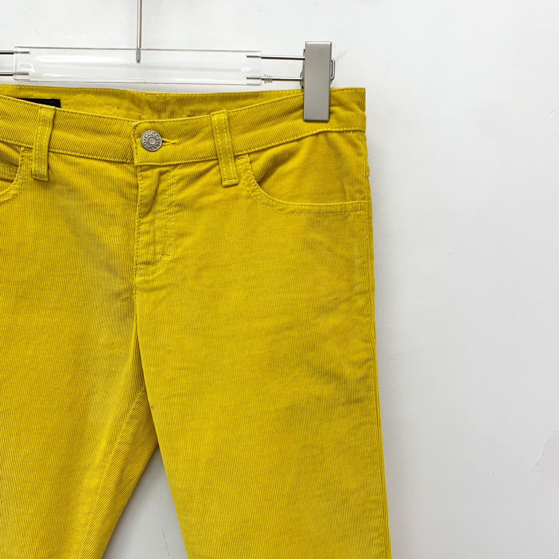 Gucci Gucci Yellow Corduroy Pants IT 38 Size 26" / US 2 / IT 38 - 4 Thumbnail
