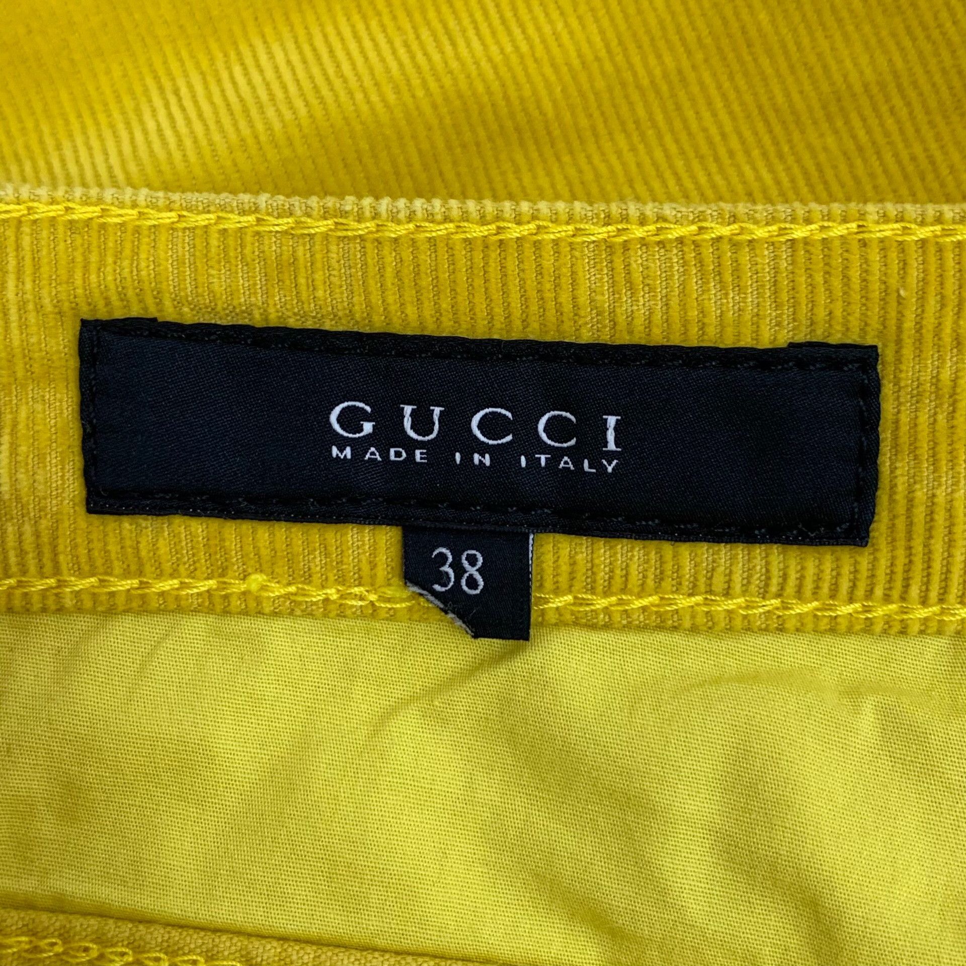 Gucci Gucci Yellow Corduroy Pants IT 38 Size 26" / US 2 / IT 38 - 7 Thumbnail
