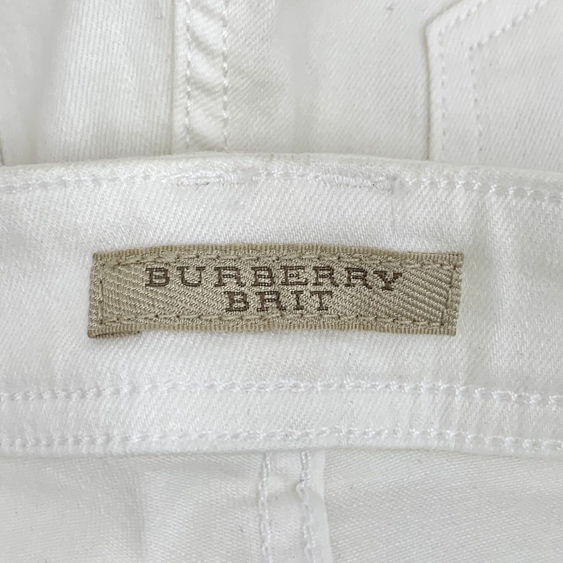 Burberry Burberry Brit White Cotton Straight Pants 26 Size 26" / US 2 / IT 38 - 8 Thumbnail