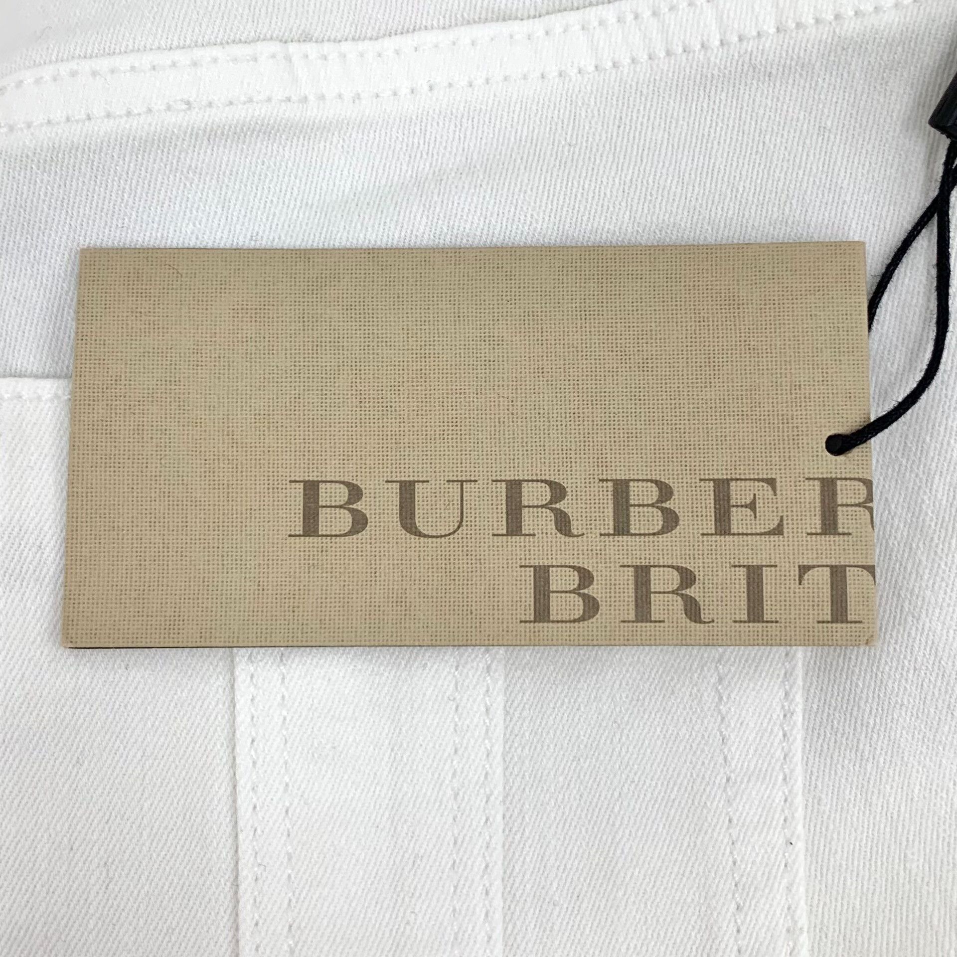Burberry Burberry Brit White Cotton Straight Pants 26 Size 26" / US 2 / IT 38 - 9 Thumbnail