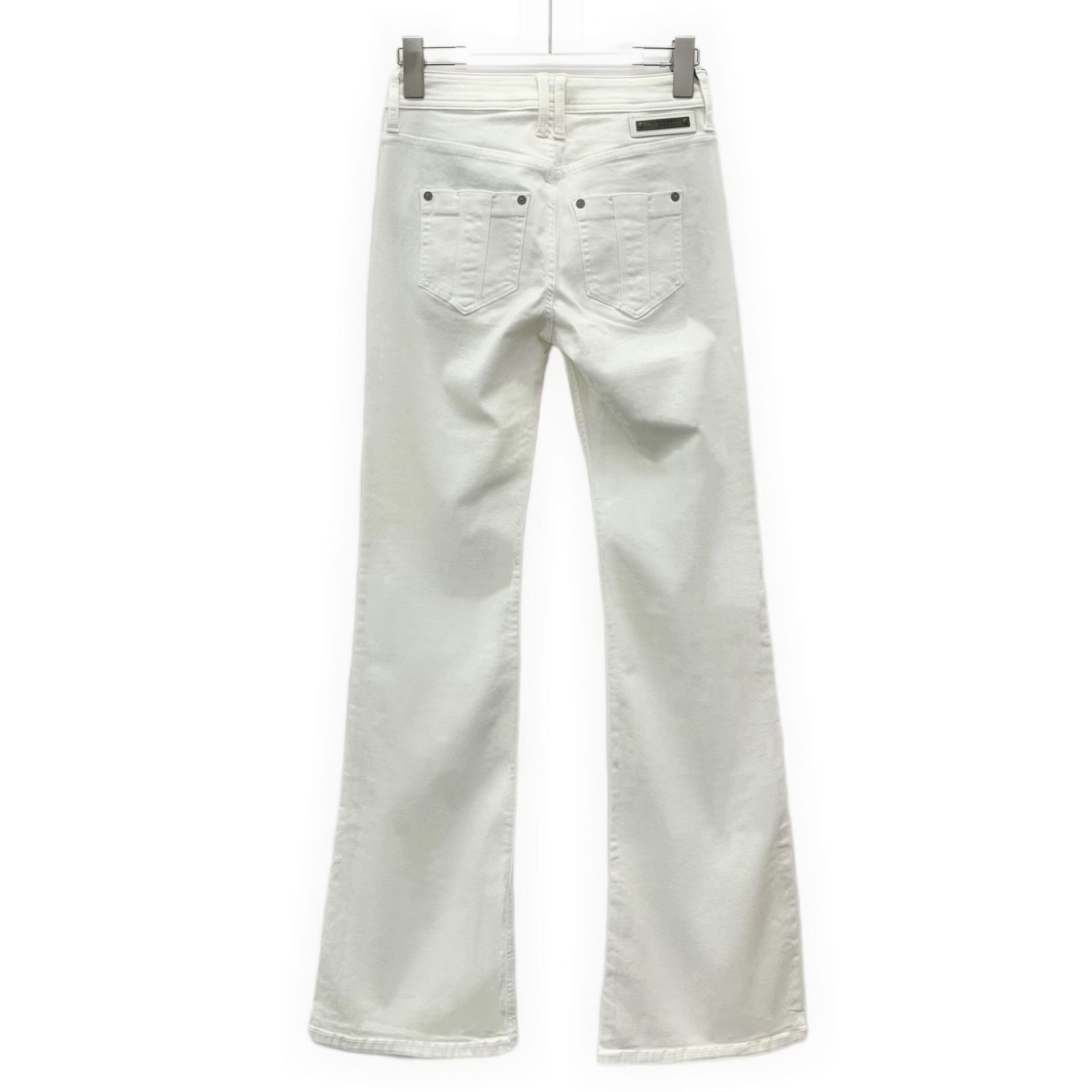 Burberry Burberry Brit White Cotton Straight Pants 26 Size 26" / US 2 / IT 38 - 3 Thumbnail