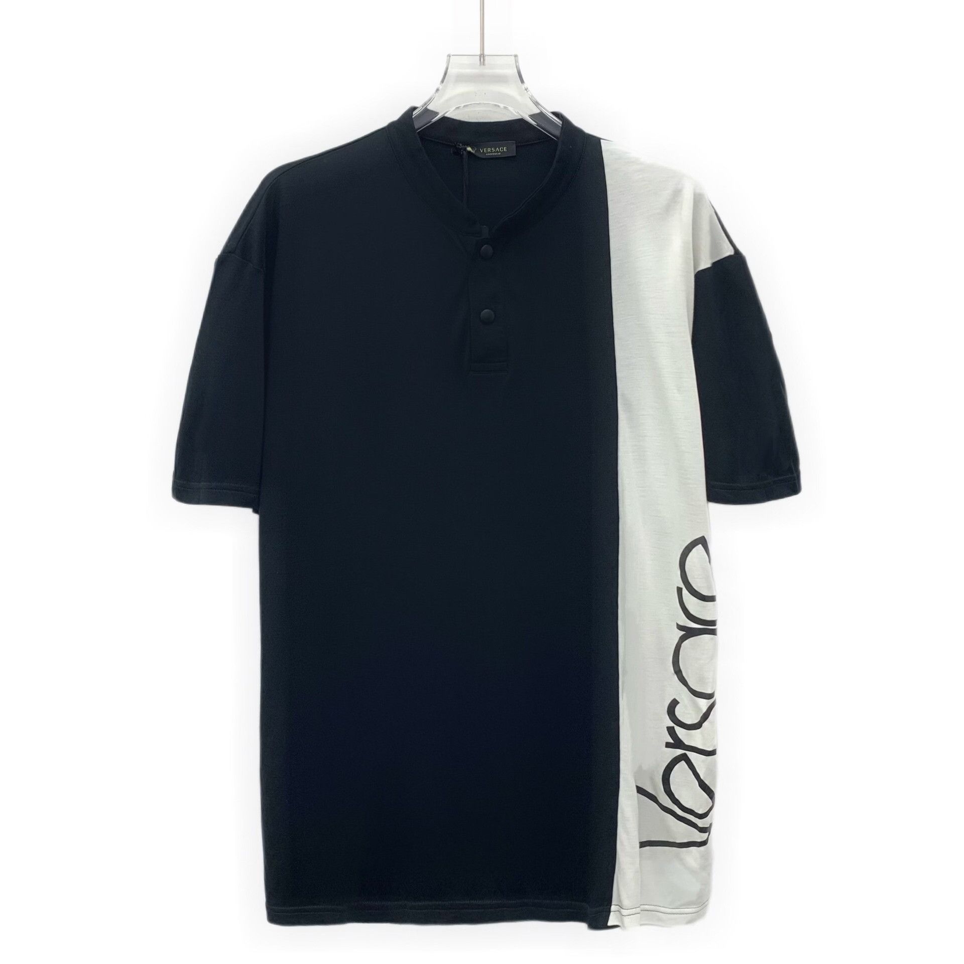 Versace Versace Two-Tone Logo Henley Polo Size XXL Size US XXL / EU 58 / 5 - 2 Thumbnail