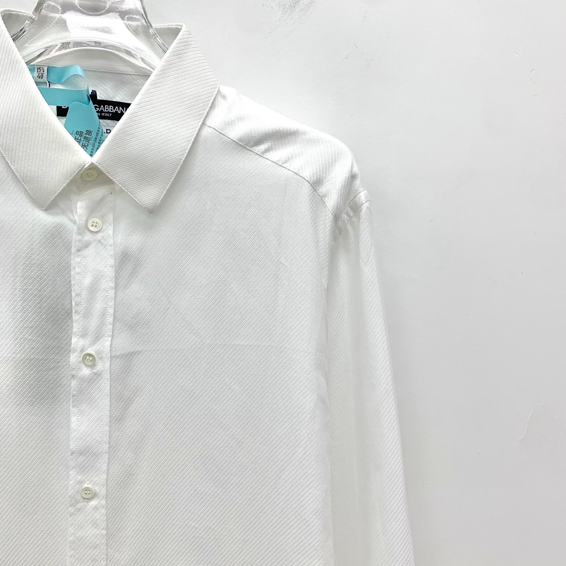 Dolce & Gabbana Dolce & Gabbana White Cotton Gold Label Shirt 40 Size US M / EU 48-50 / 2 - 4 Thumbnail