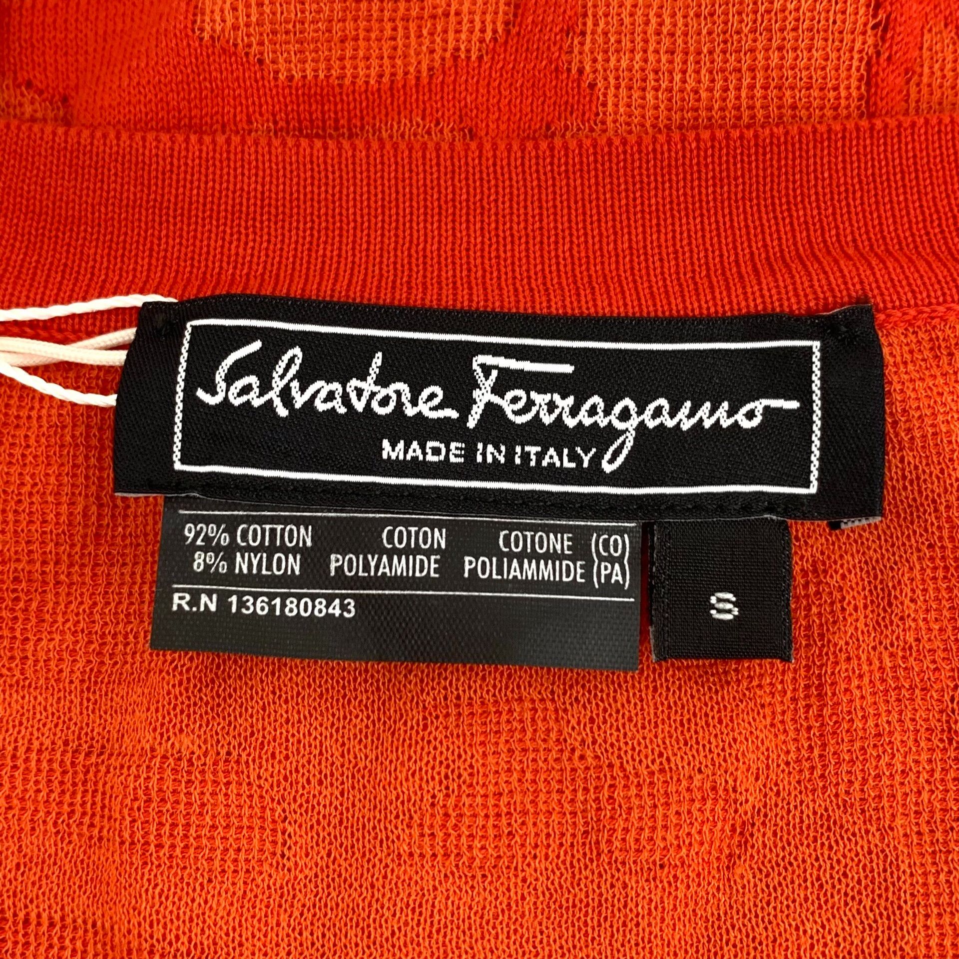 Salvatore Ferragamo Salvatore Ferragamo Patterned Knit Cardigan Size S Size US S / EU 44-46 / 1 - 6 Thumbnail