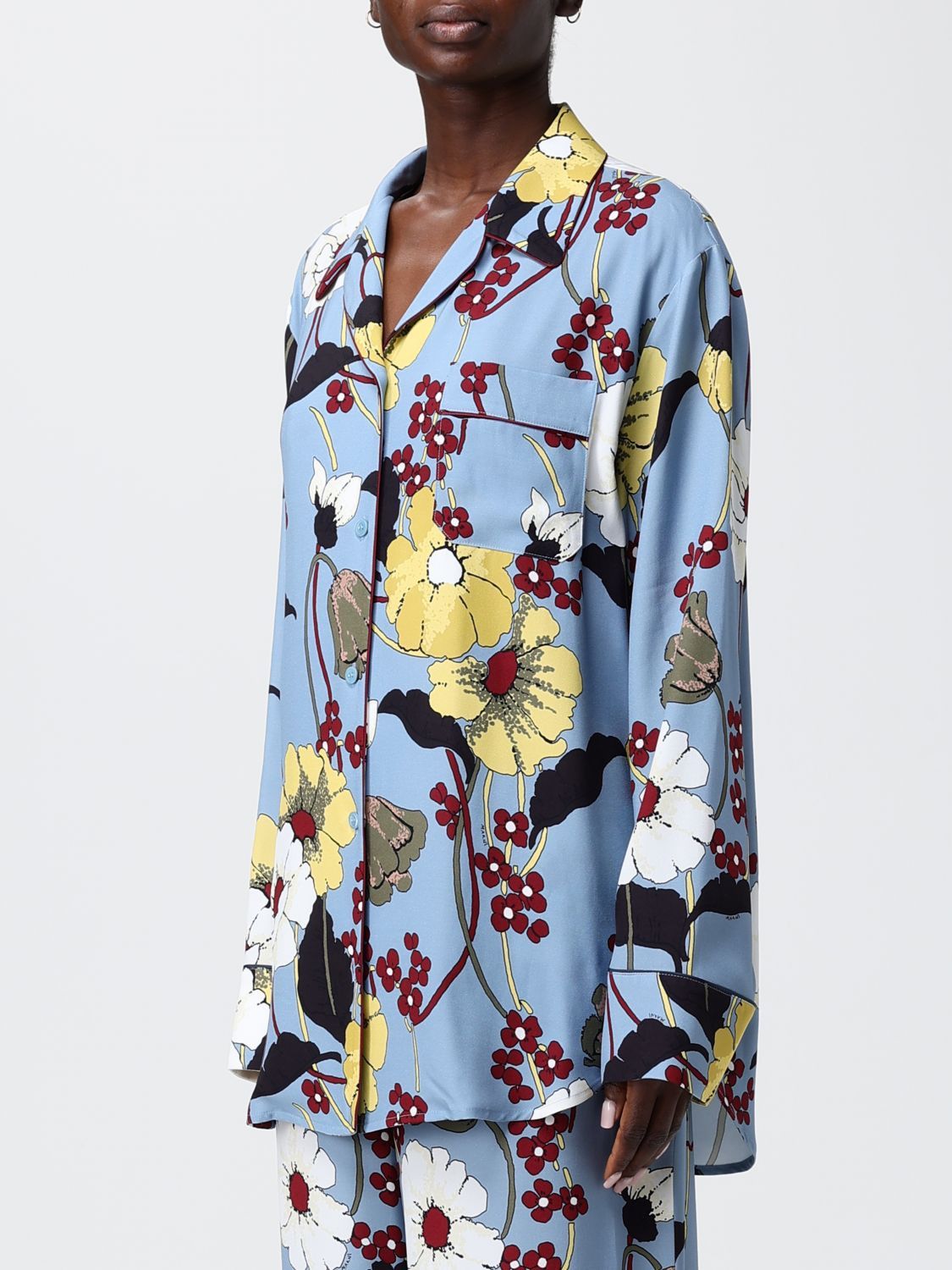 Marni Marni Shirt Woman Sky Blue Size M / US 6-8 / IT 42-44 - 4 Thumbnail