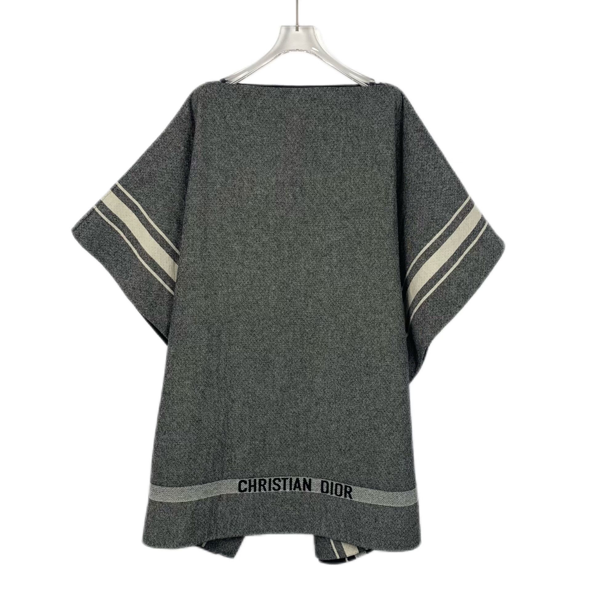 Dior Dior Striped Wool Cape Size S Size S / US 4 / IT 40 - 3 Thumbnail