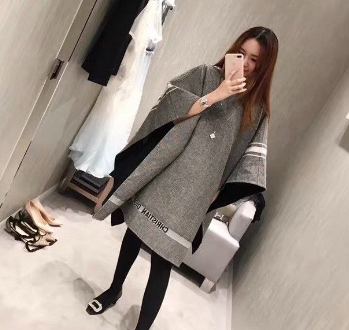 Dior Dior Striped Wool Cape Size S Size S / US 4 / IT 40 - 10 Thumbnail