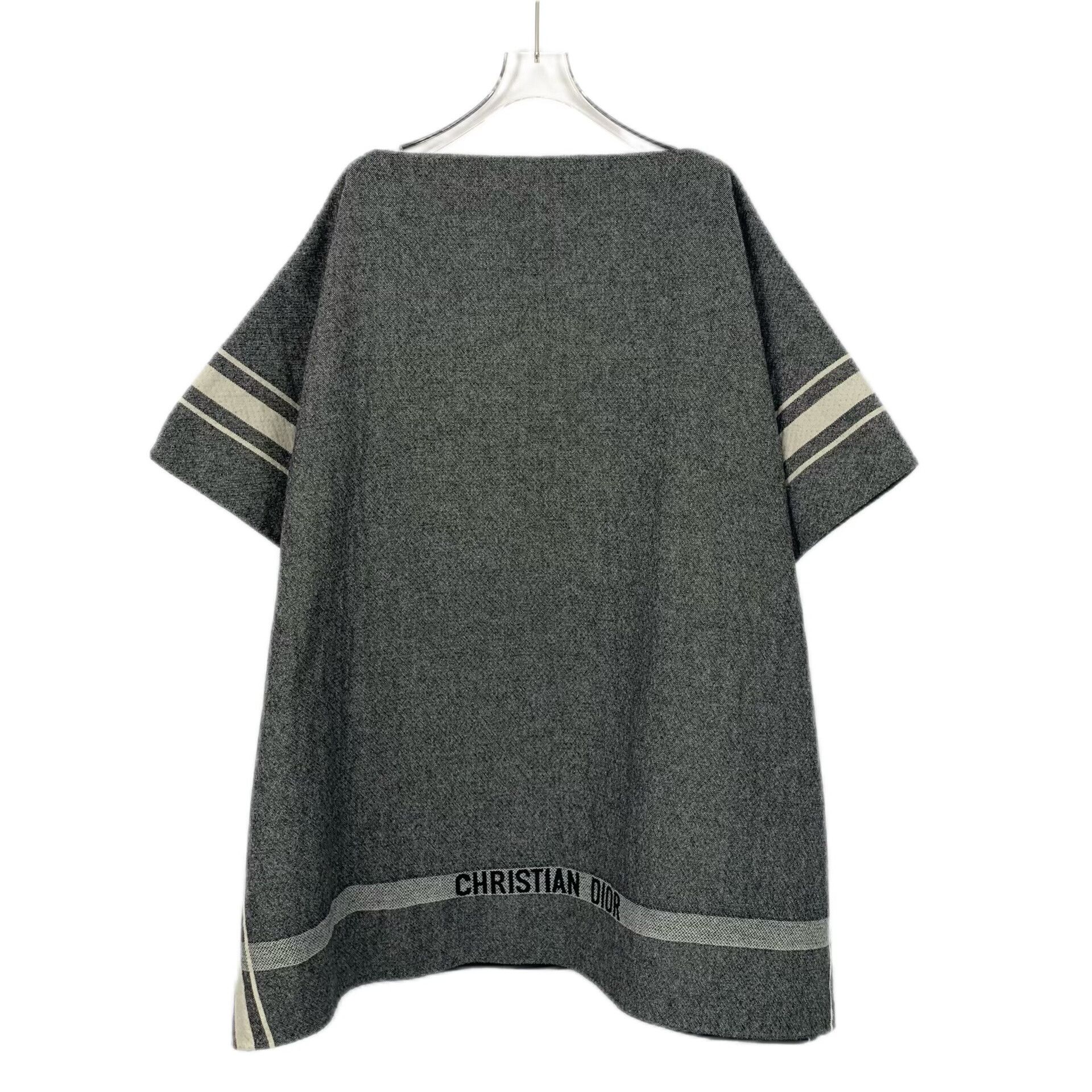 Dior Dior Striped Wool Cape Size S Size S / US 4 / IT 40 - 2 Thumbnail