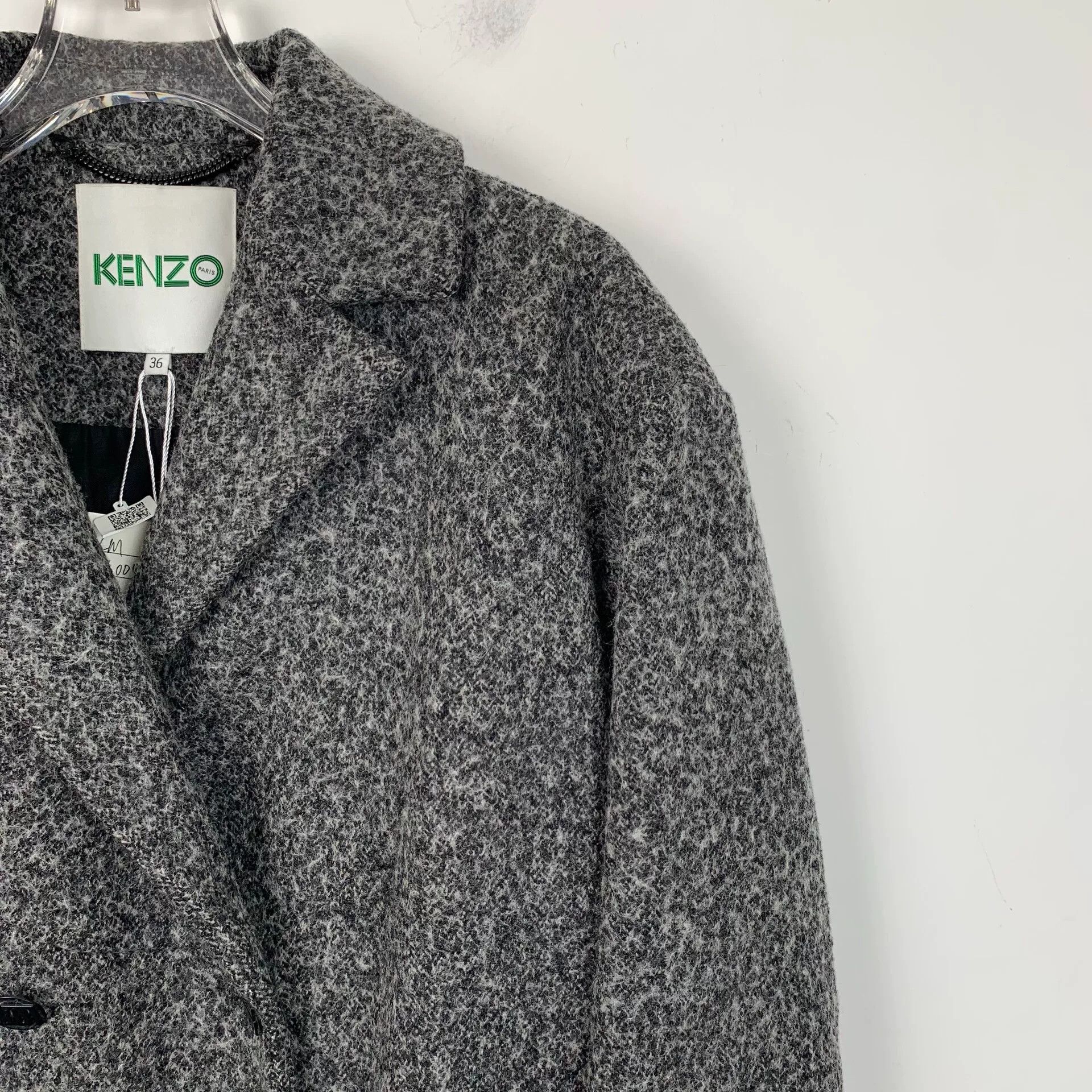 Kenzo Kenzo Wool Blend Double Breasted Coat XS Size US XS / EU 42 / 0 - 4 Thumbnail