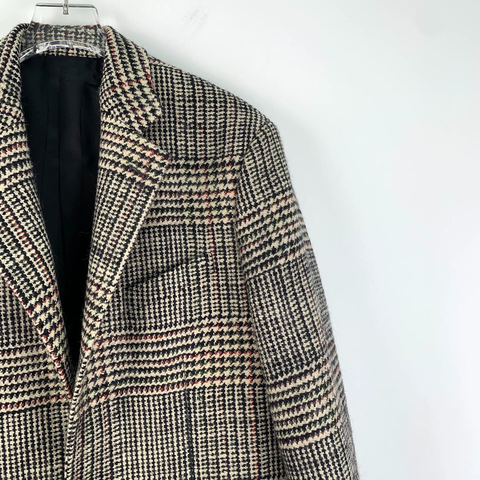 Celine Celine Houndstooth Wool Single Breasted Coat 36 Size XS / US 0-2 / IT 36-38 - 4 Thumbnail