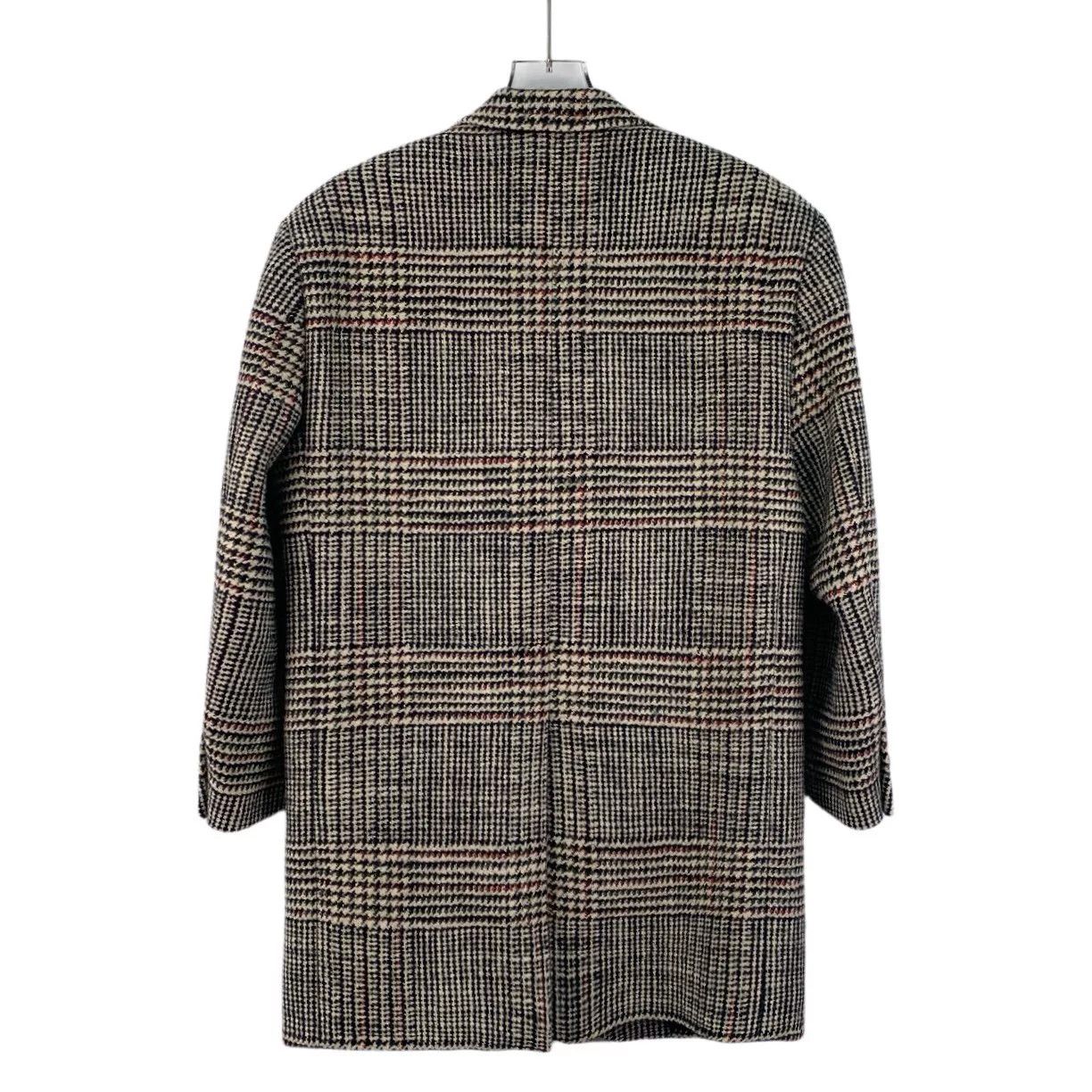 Celine Celine Houndstooth Wool Single Breasted Coat 36 Size XS / US 0-2 / IT 36-38 - 3 Thumbnail