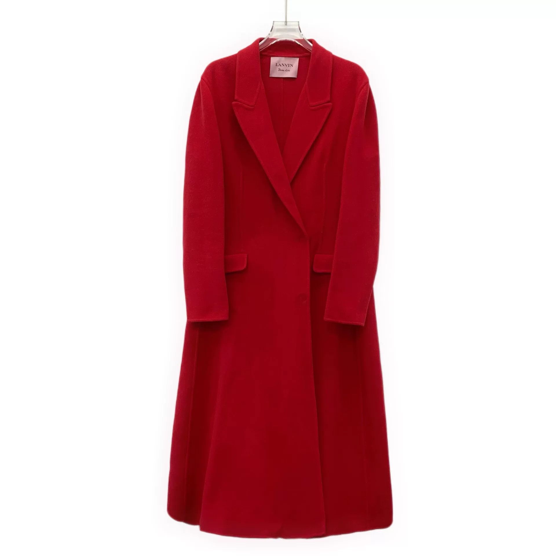 Lanvin Lanvin Red Wool Single Breasted Coat 38 Size S / US 4 / IT 40 - 2 Thumbnail