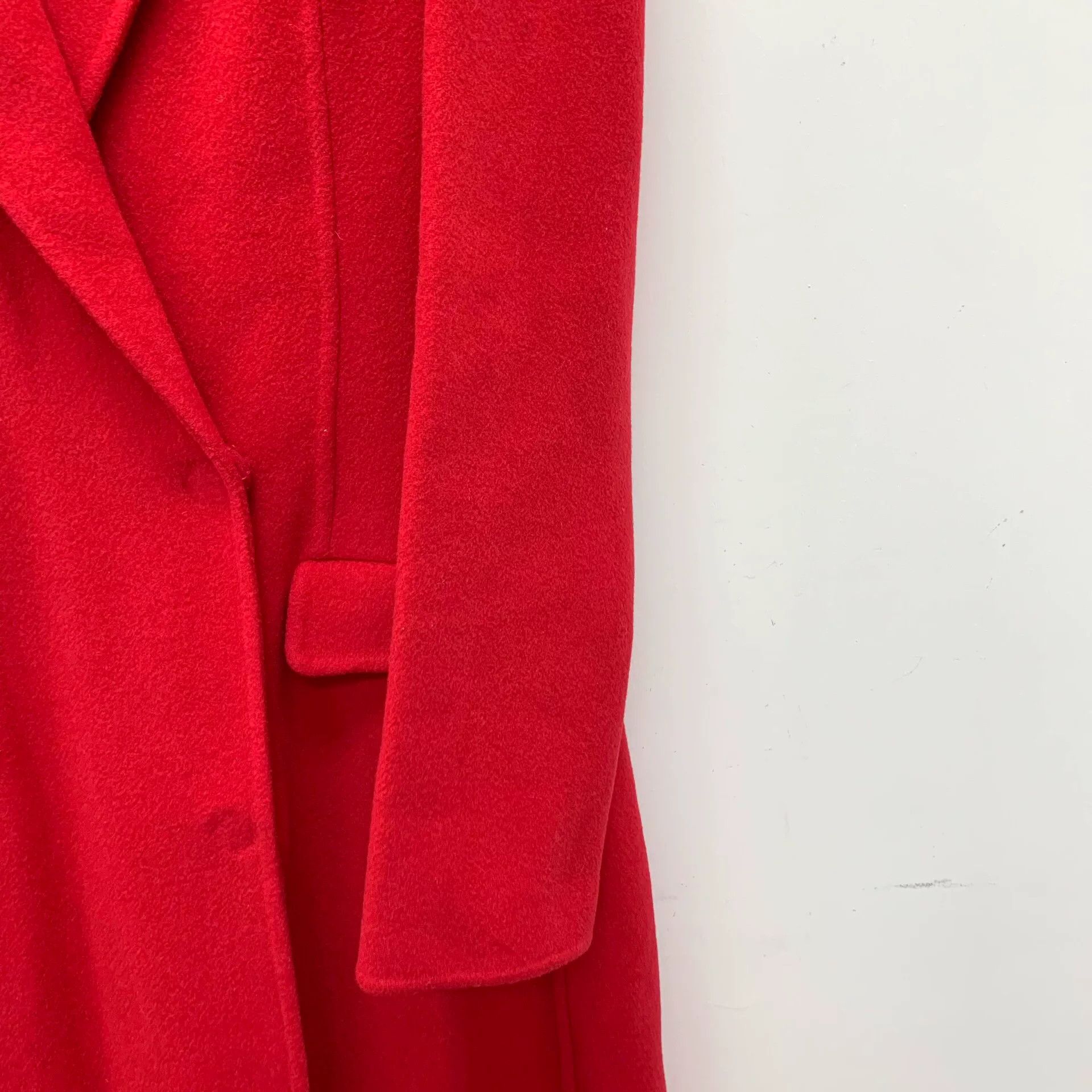 Lanvin Lanvin Red Wool Single Breasted Coat 38 Size S / US 4 / IT 40 - 5 Thumbnail