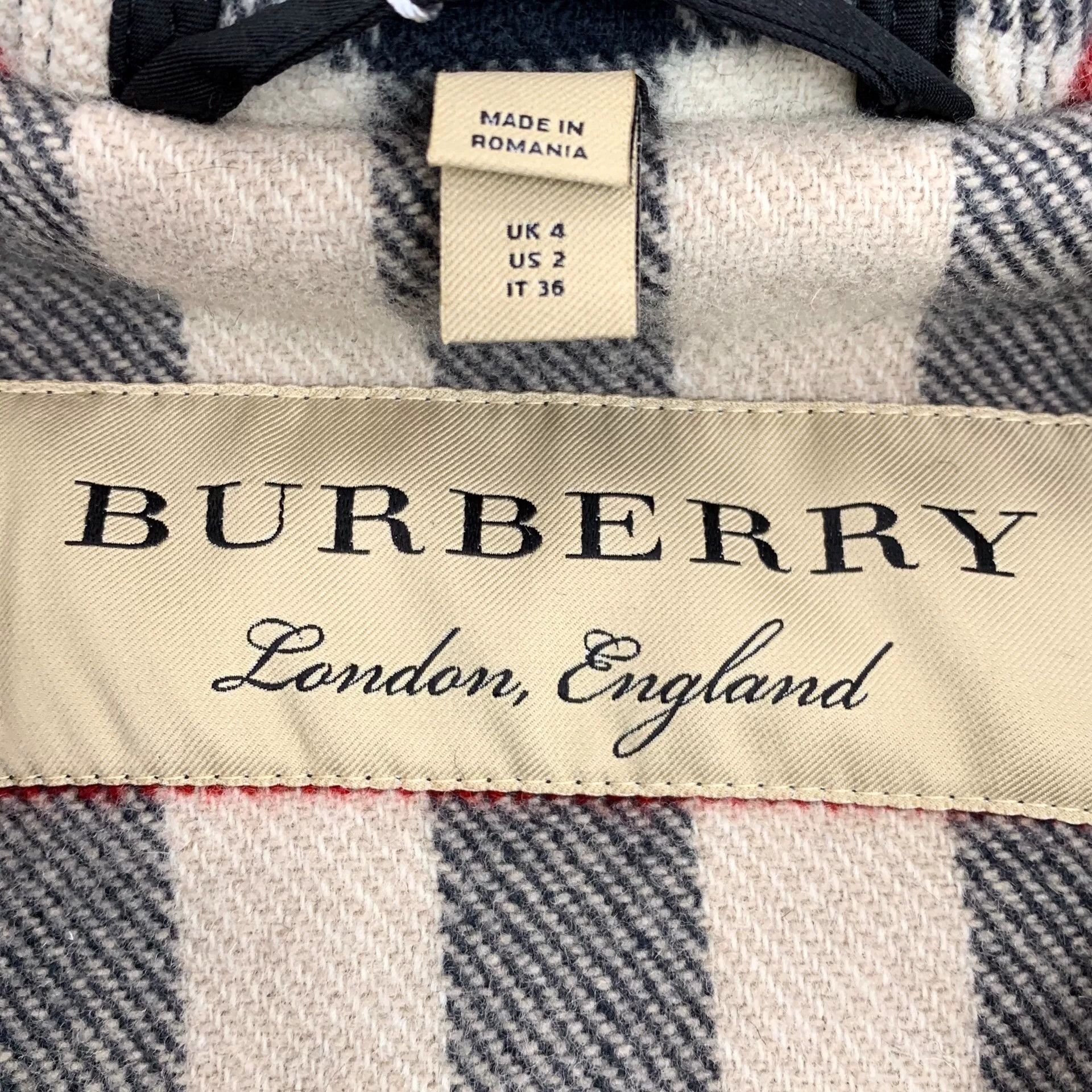 Burberry Burberry Wool Hooded Duffle Coat IT 36 Size XS / US 0-2 / IT 36-38 - 6 Thumbnail