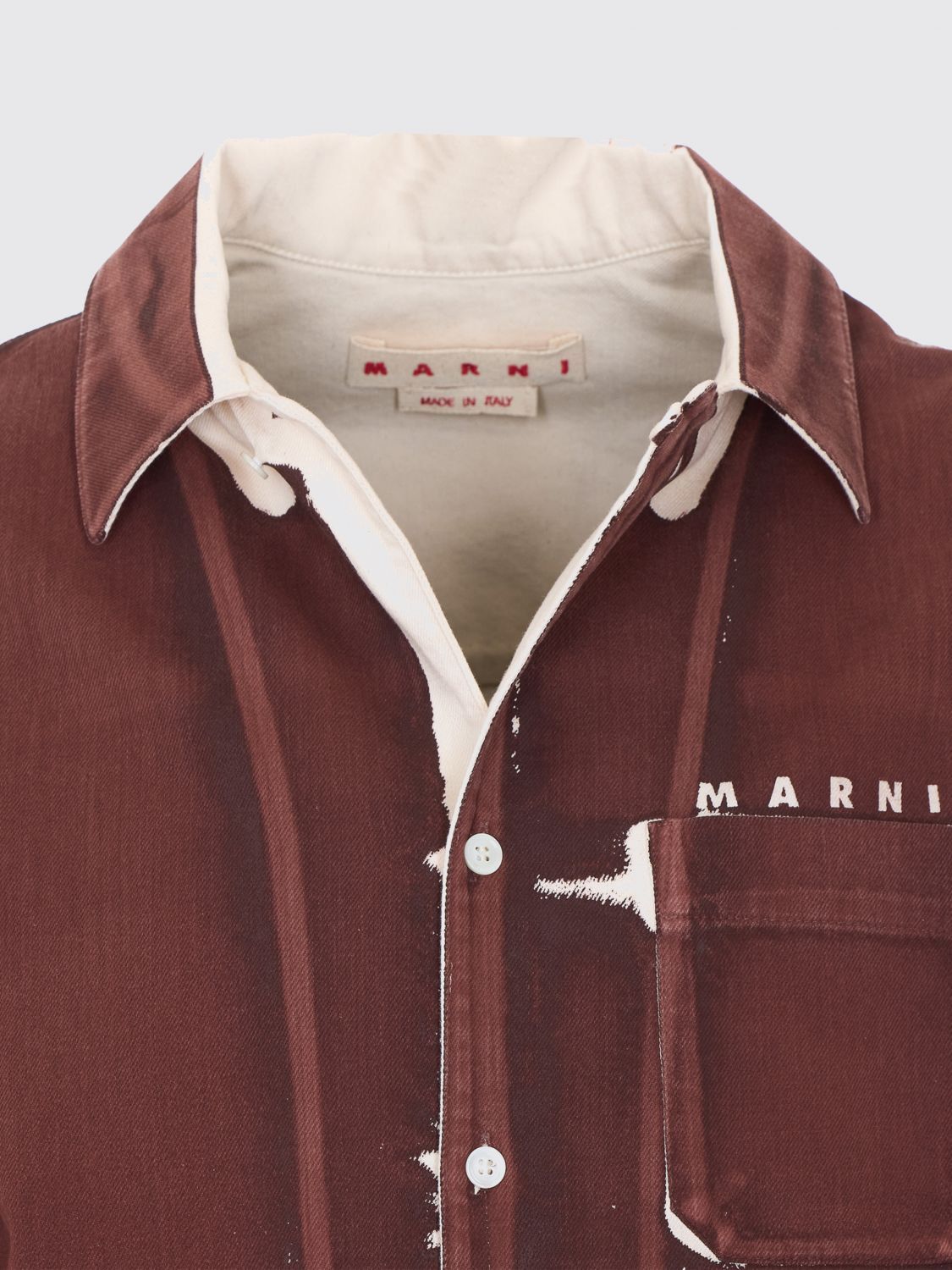 Marni Marni Shirt Men Brown Size US M / EU 48-50 / 2 - 4 Thumbnail