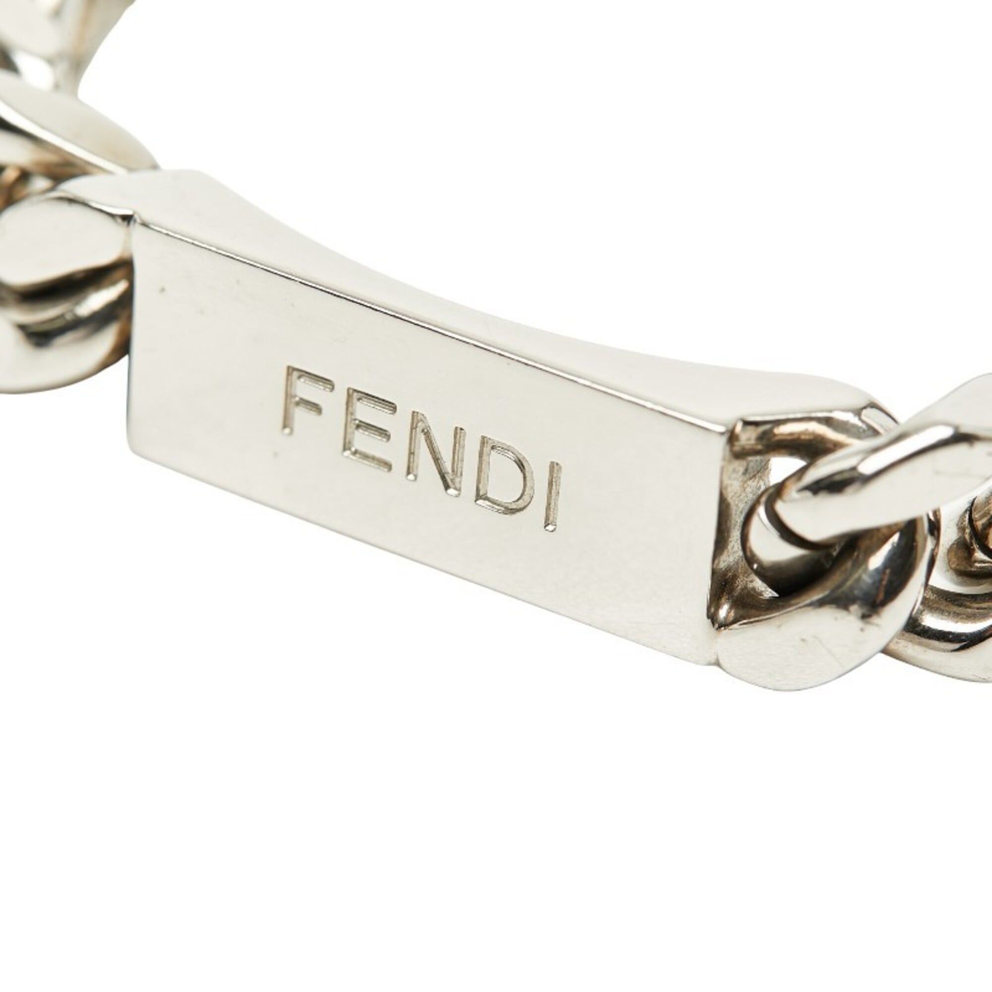 Fendi Fendi Logo Plate Chain Bracelet #L Silver Metal Women's FENDI Size ONE SIZE - 4 Thumbnail