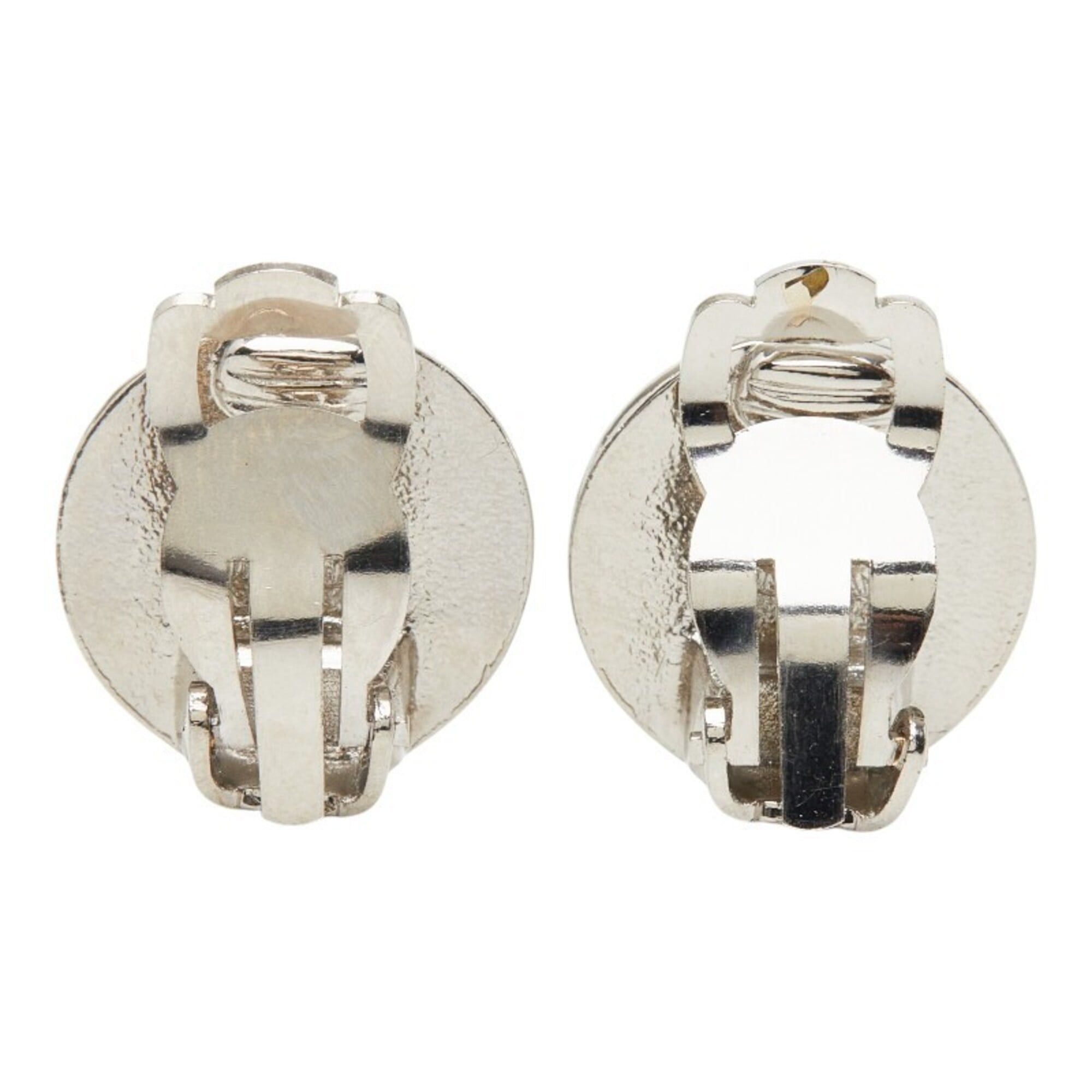Chanel Chanel Logo Earrings, Silver Metal, Women's CHANEL Size ONE SIZE - 3 Thumbnail