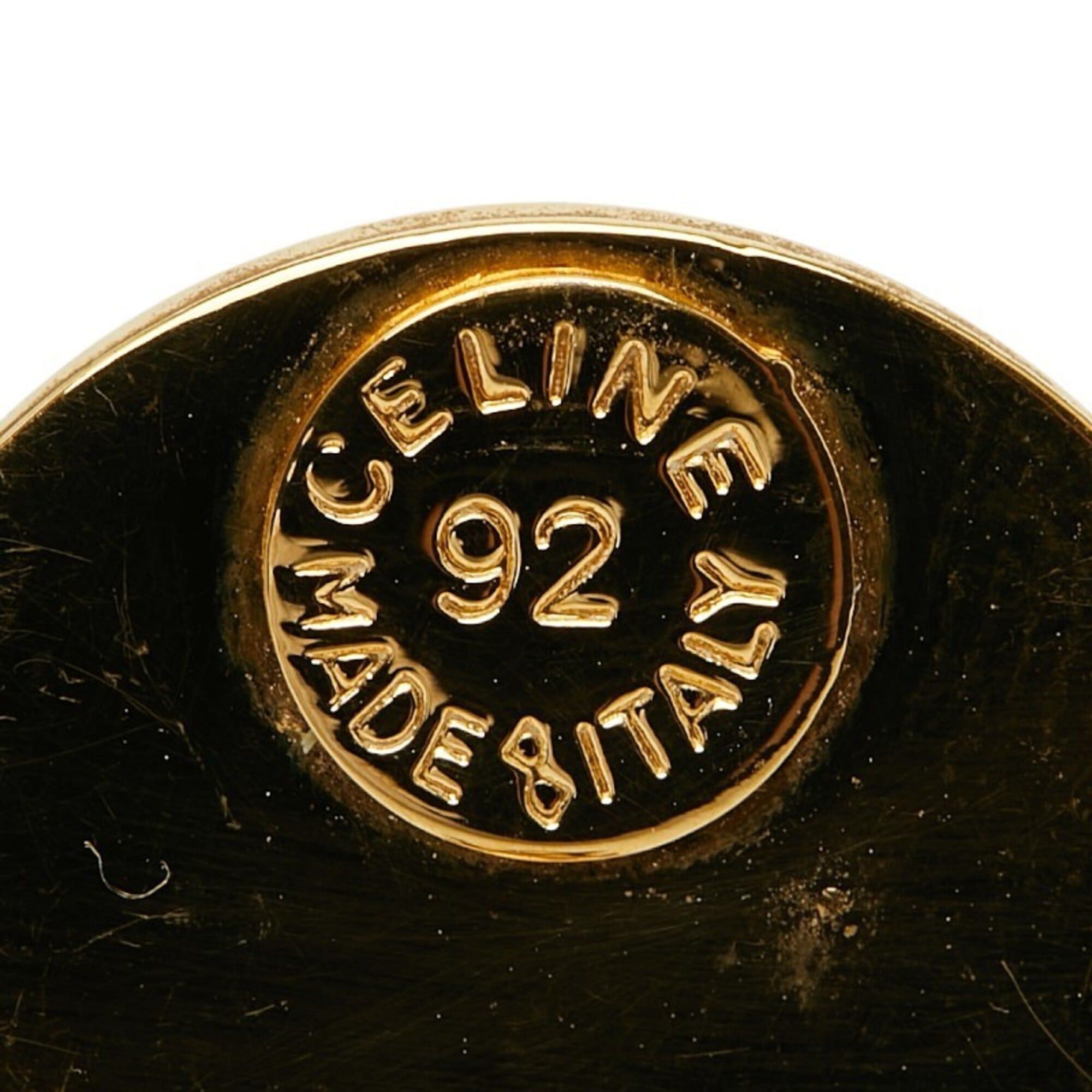 Celine Celine Logo Earrings, Gold Plated, Women's Size ONE SIZE - 4 Thumbnail