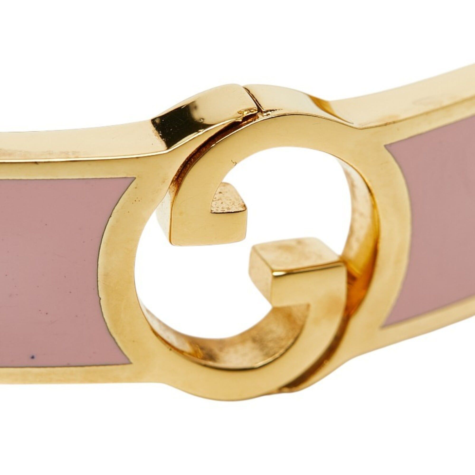 Gucci Gucci Interlocking G Bangle Ring Set #S Gold Pink Plated Women's GUCCI Size ONE SIZE - 8 Thumbnail