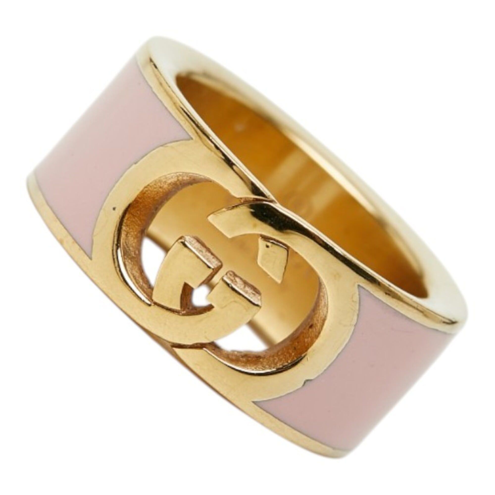 Gucci Gucci Interlocking G Bangle Ring Set #S Gold Pink Plated Women's GUCCI Size ONE SIZE - 4 Thumbnail