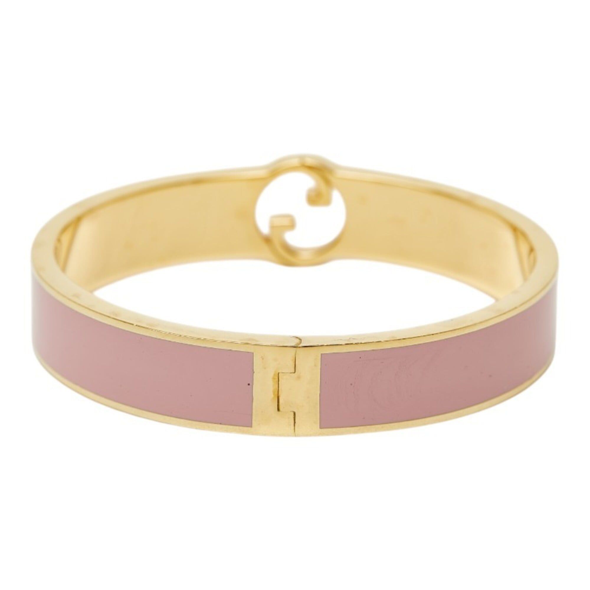 Gucci Gucci Interlocking G Bangle Ring Set #S Gold Pink Plated Women's GUCCI Size ONE SIZE - 3 Thumbnail