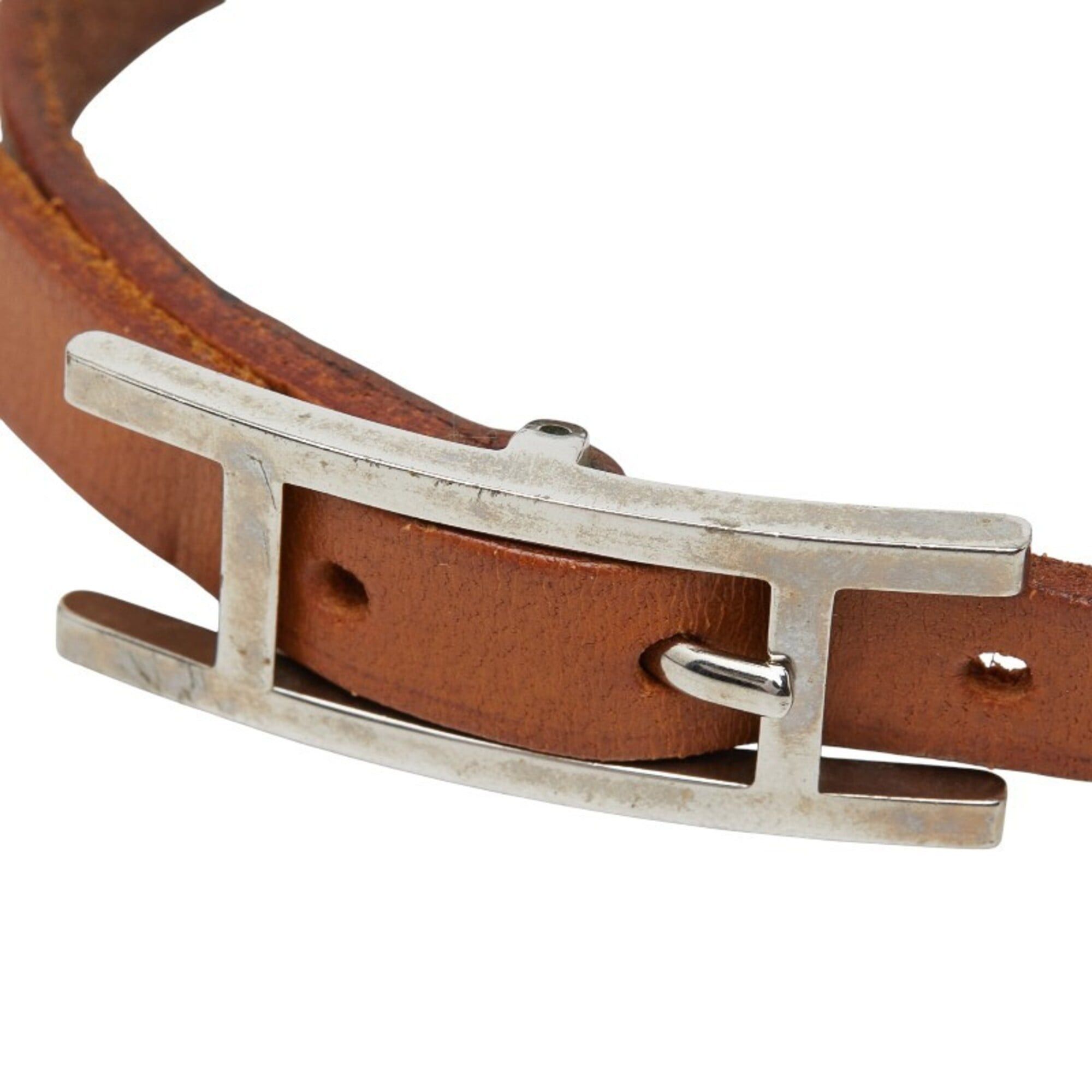 Hermes Hermes Api Bracelet □I Brown Leather Women's HERMES Size ONE SIZE - 2 Thumbnail