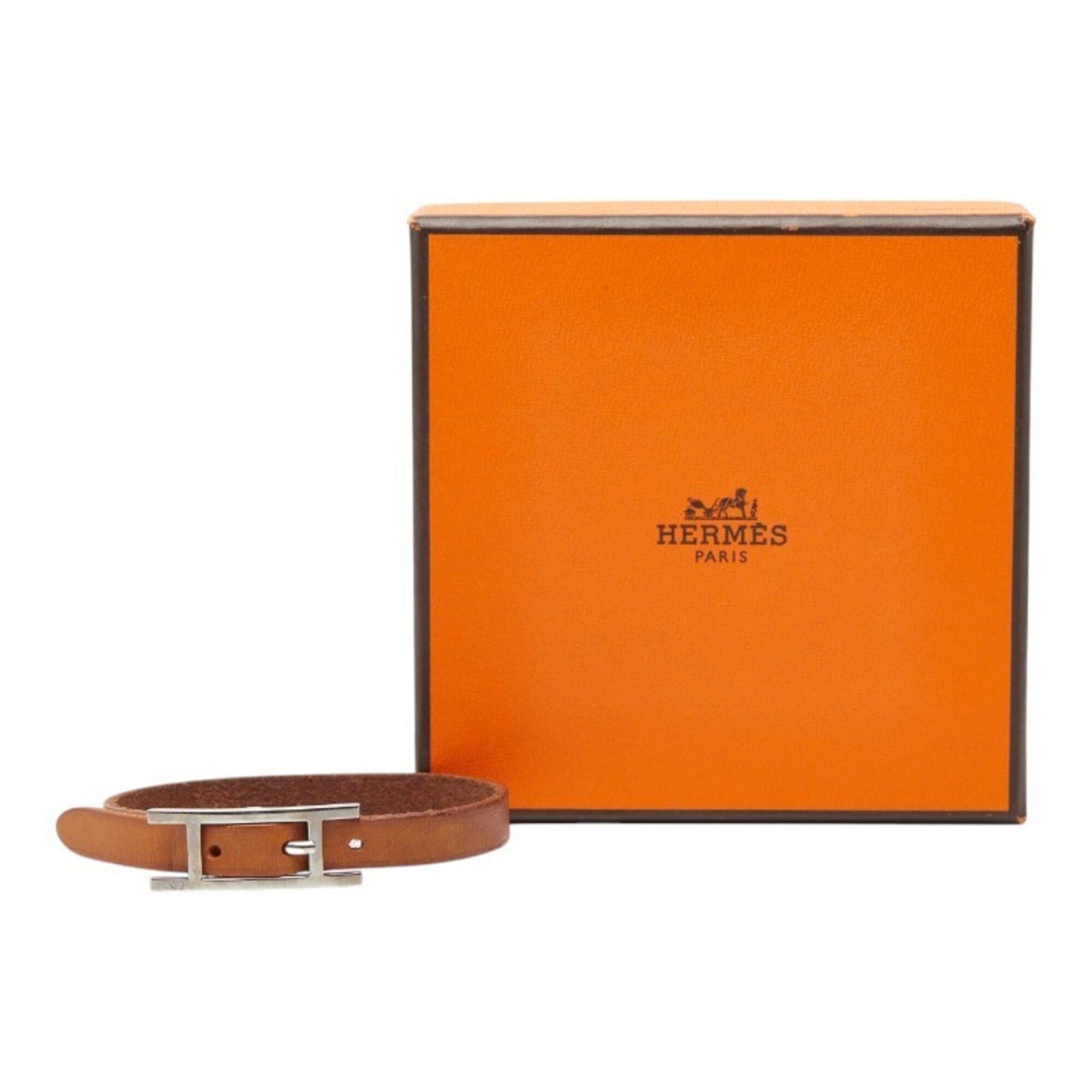 Hermes Hermes Api Bracelet □I Brown Leather Women's HERMES Size ONE SIZE - 9 Thumbnail