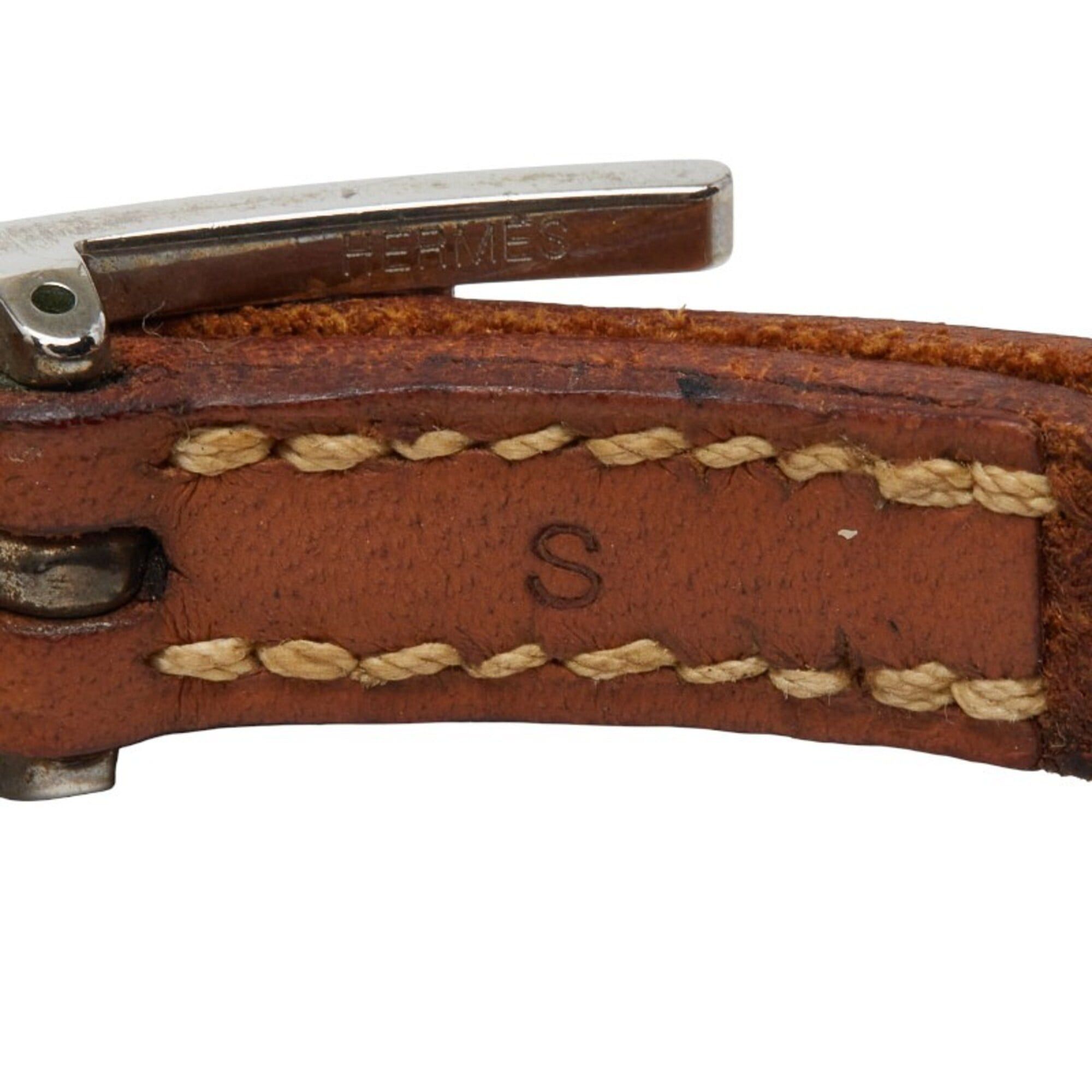 Hermes Hermes Api Bracelet □I Brown Leather Women's HERMES Size ONE SIZE - 4 Thumbnail