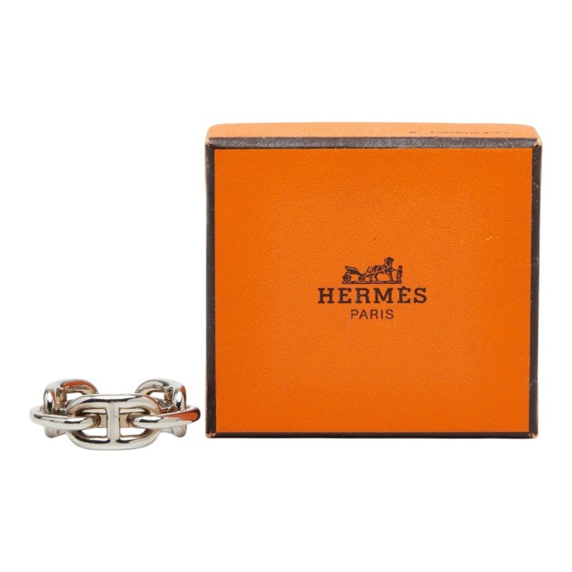 Hermes Hermes Chaine d'Ancre Scarf Muffler Ring Silver Metal Women's HERMES Size ONE SIZE - 6 Thumbnail