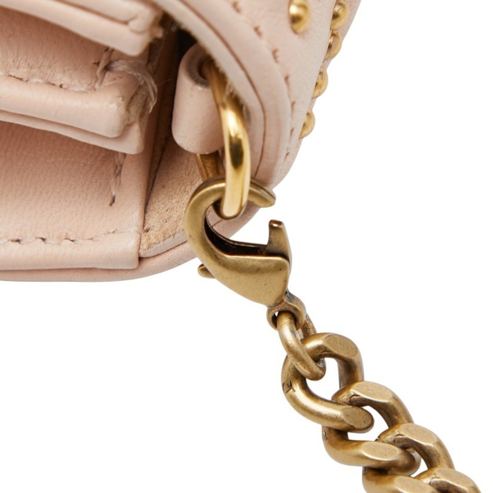 Dior Christian Dior Dior Diorama Chain Shoulder Bag, Pink Leather, Women's Size ONE SIZE - 7 Thumbnail
