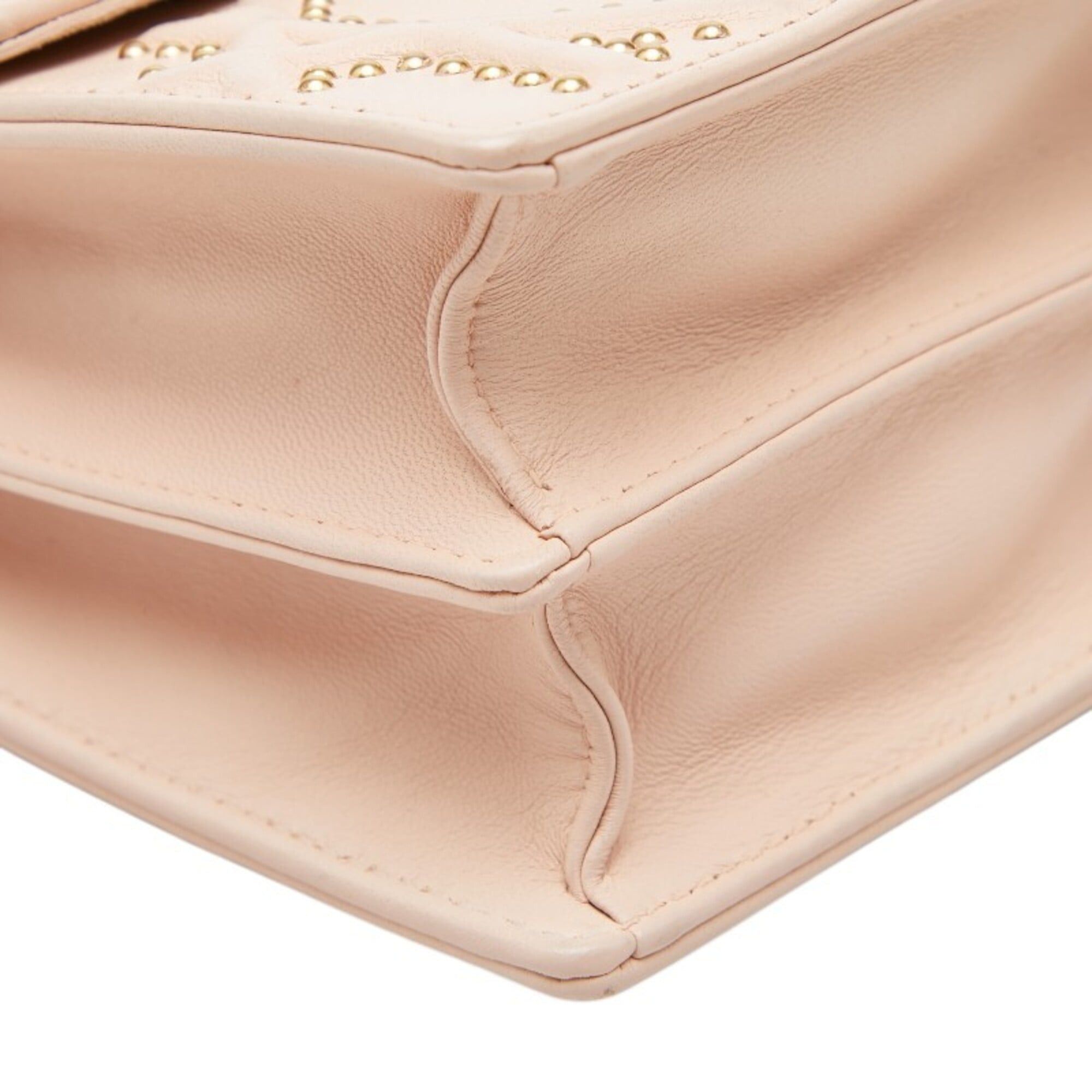 Dior Christian Dior Dior Diorama Chain Shoulder Bag, Pink Leather, Women's Size ONE SIZE - 6 Thumbnail