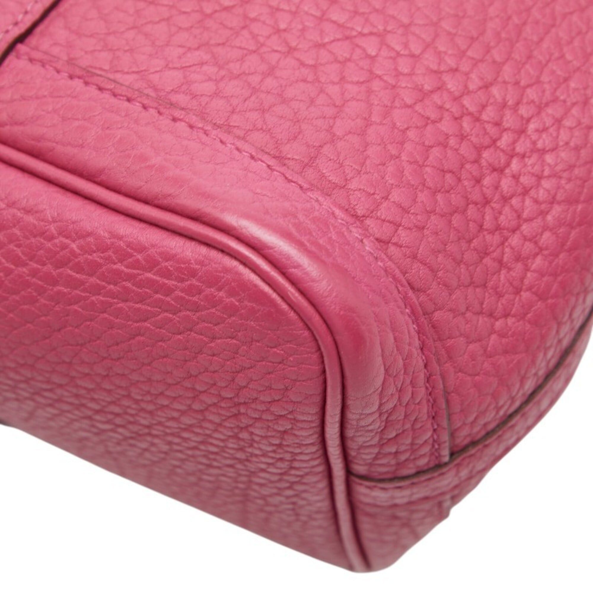 Hermes Hermes Garden Party TPM handbag, pink with silver hardware, Negonda leather, women's. Size ONE SIZE - 4 Thumbnail