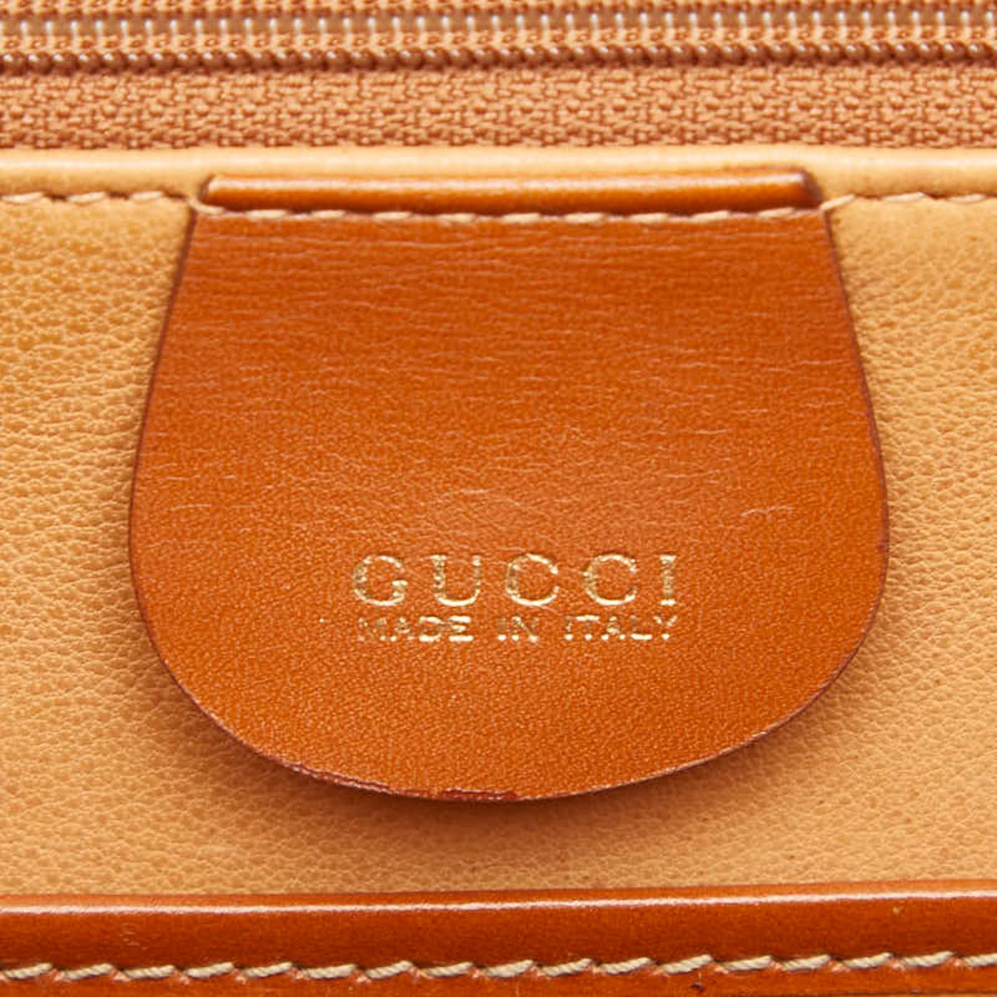 Gucci Gucci Old Bamboo Handbag Shoulder Bag 2WAY 000 1448 Brown Leather Women's GUCCI Size ONE SIZE - 10 Thumbnail