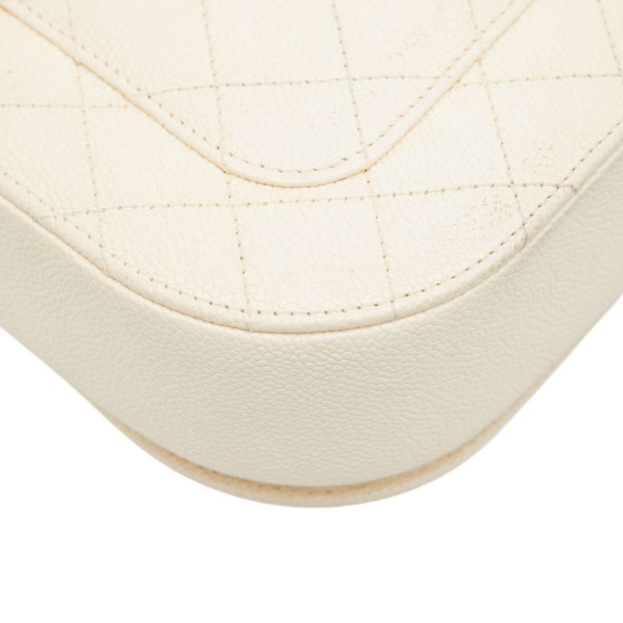 Chanel Chanel Matelassé Coco Mark Top Handle Chain Shoulder Bag, Beige, Gold Hardware, Caviar Leather, Women's. Size ONE SIZE - 7 Thumbnail