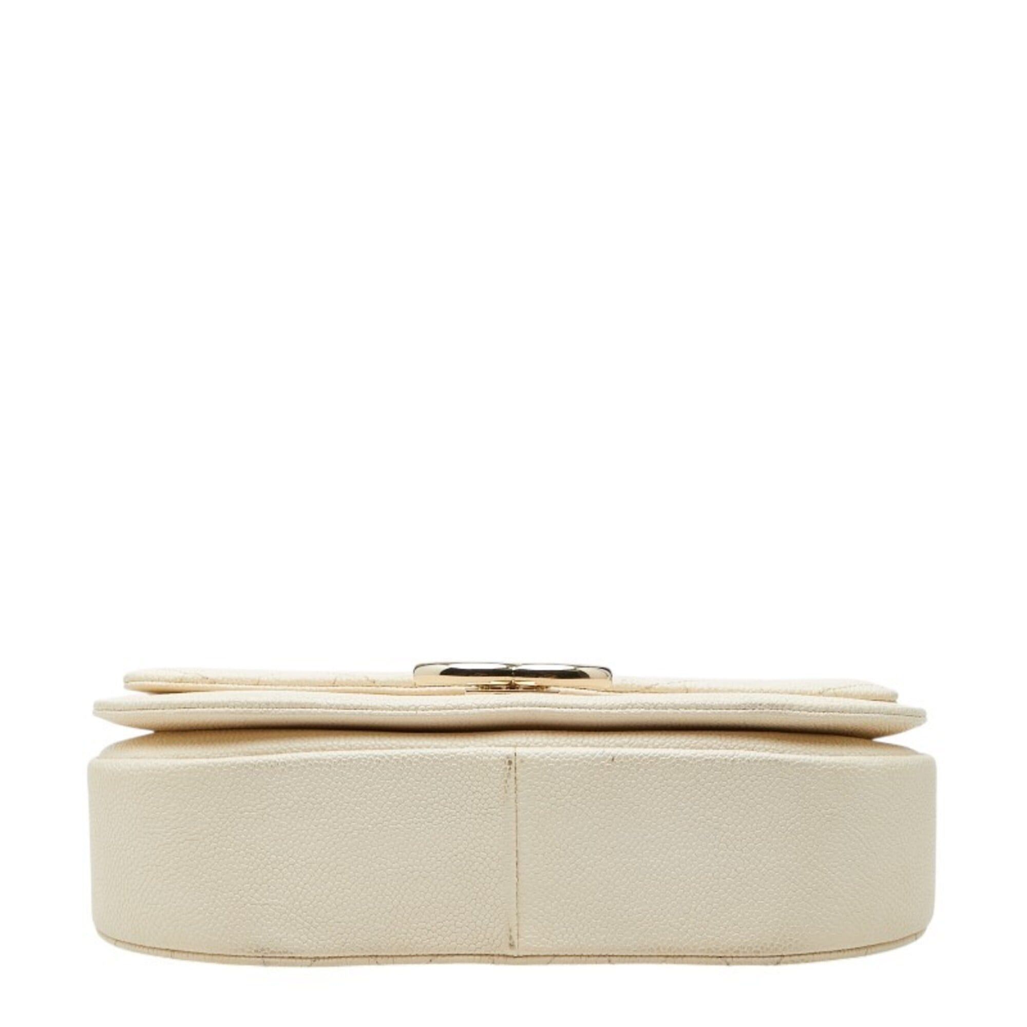 Chanel Chanel Matelassé Coco Mark Top Handle Chain Shoulder Bag, Beige, Gold Hardware, Caviar Leather, Women's. Size ONE SIZE - 3 Thumbnail