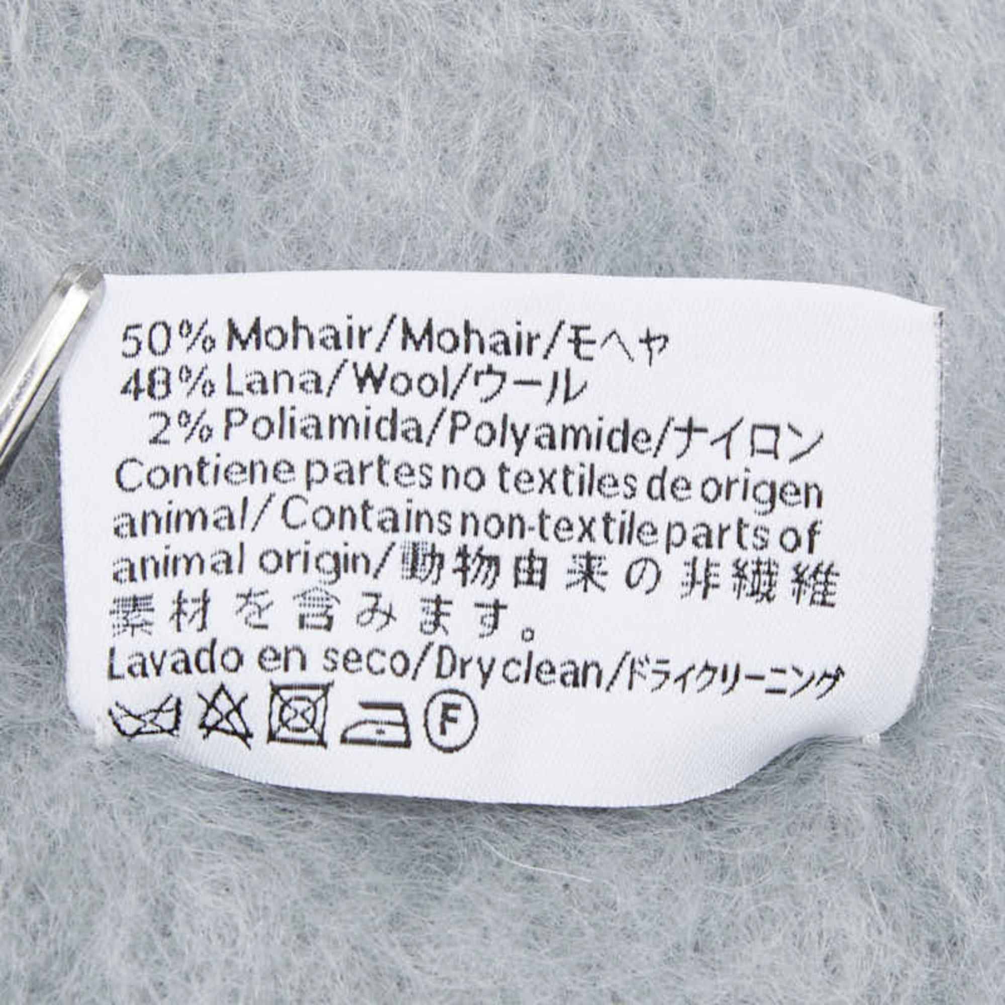 Loewe Loewe Anagram Scarf, Gray, Wool, Nylon, Mohair, Women's LOEWE Size ONE SIZE - 5 Thumbnail