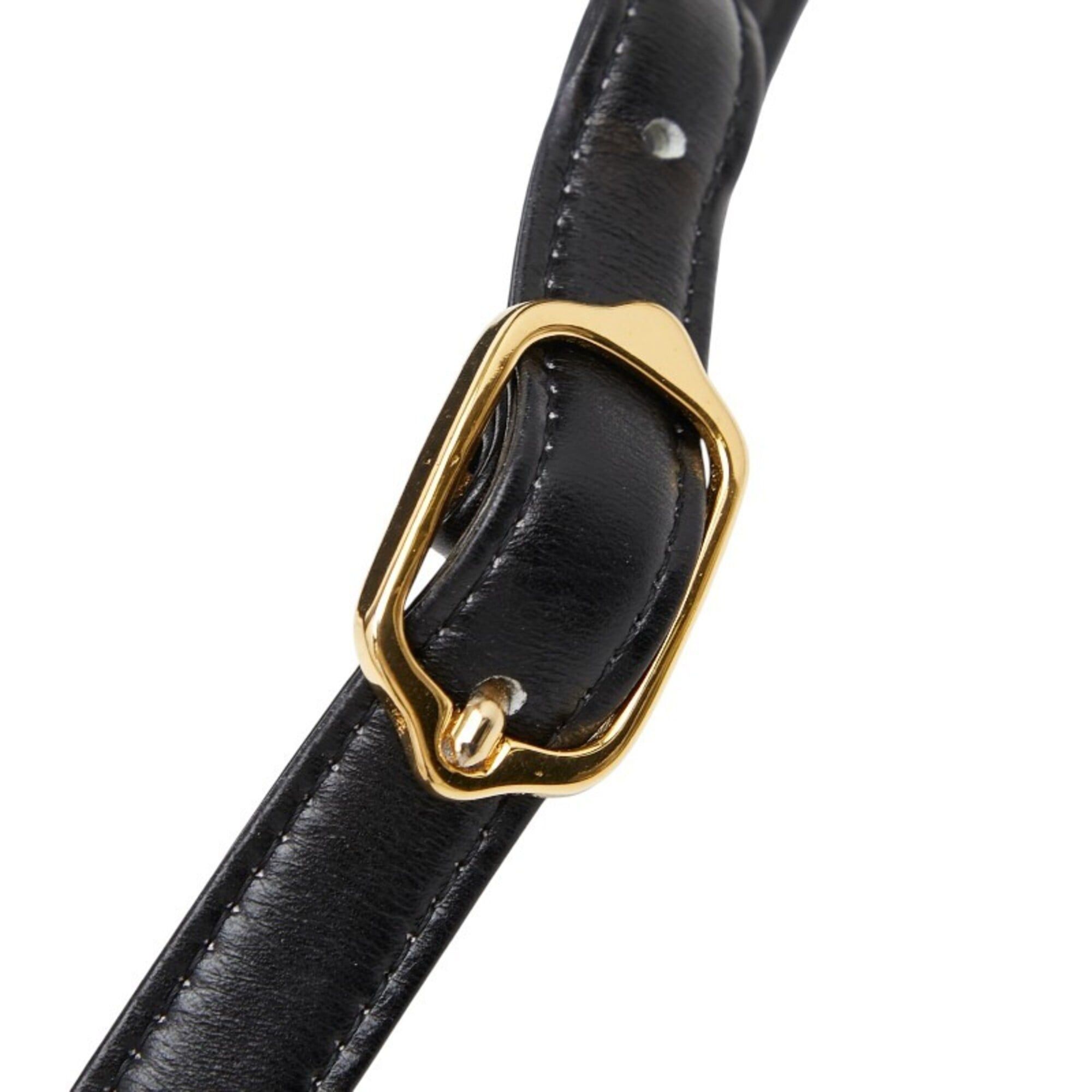 Saint Laurent Paris Saint Laurent Shoulder Bag, Black/Navy Leather, Karakul, Women's. Size ONE SIZE - 8 Thumbnail