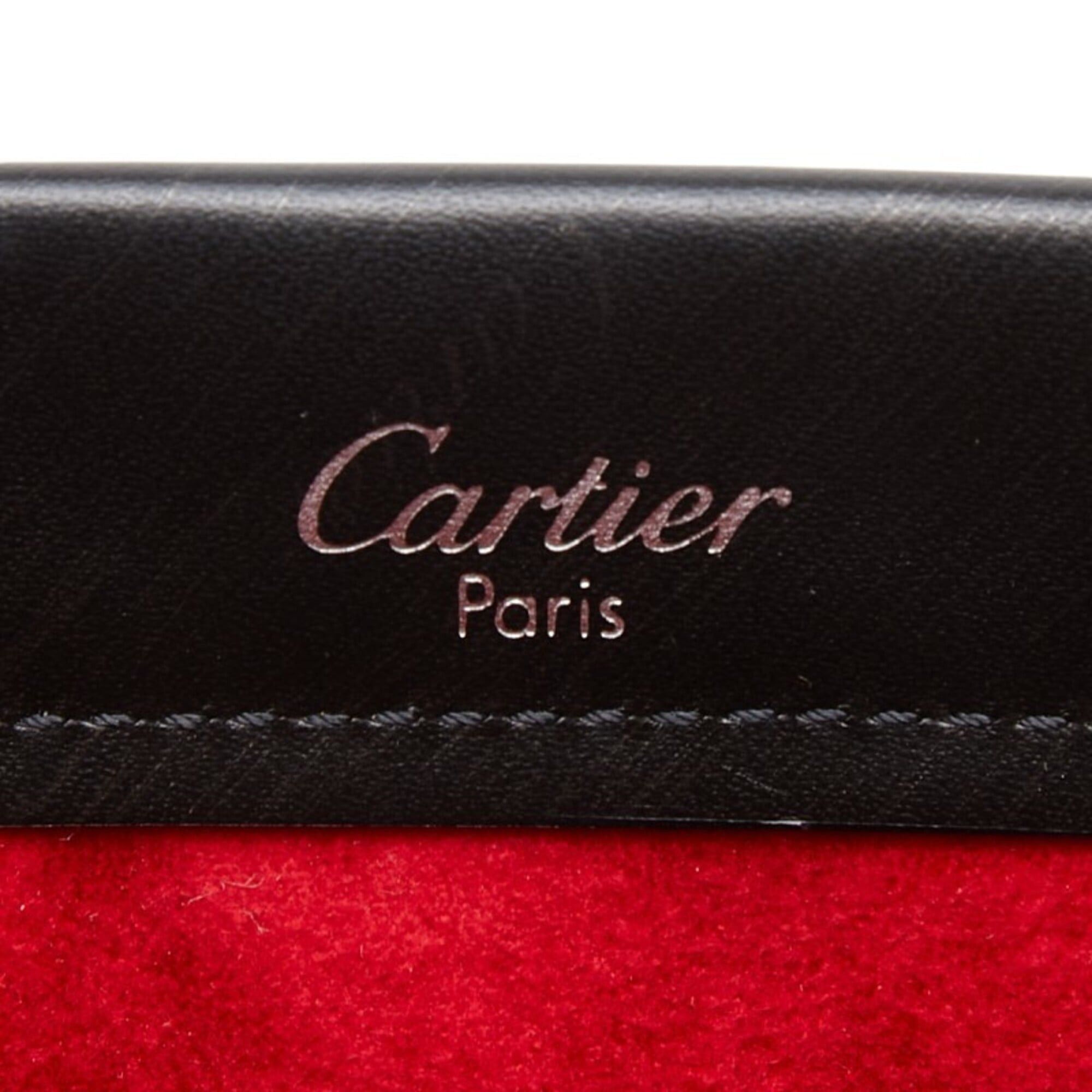 Cartier Cartier Trinity Handbag Shoulder Bag Black Leather Women's CARTIER Size ONE SIZE - 10 Thumbnail