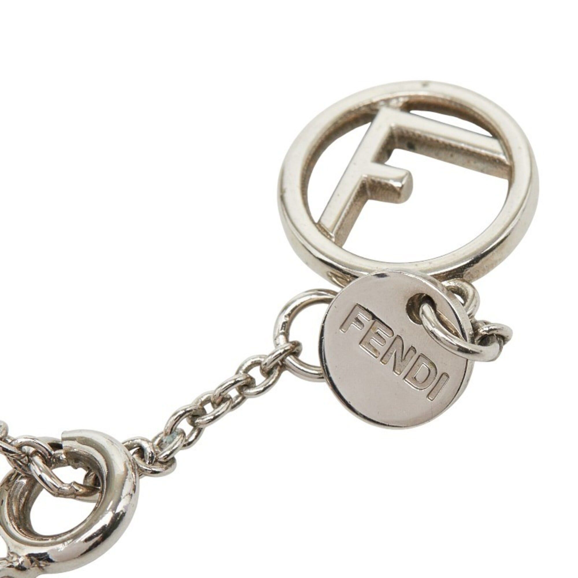Fendi Fendi F is Logo Chain Necklace, Silver Metal, Cubic Zirconia, Women's FENDI Size ONE SIZE - 6 Thumbnail