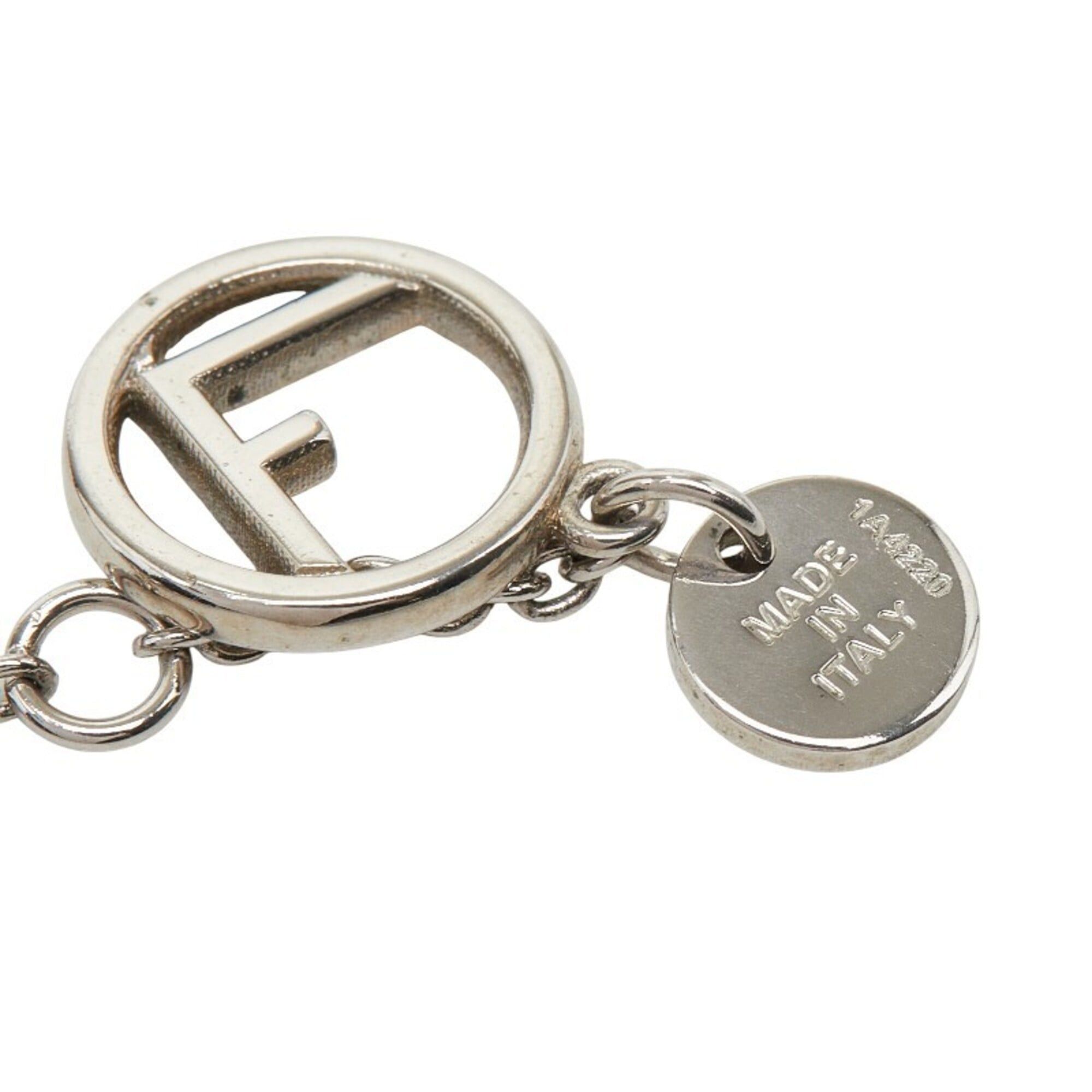 Fendi Fendi F is Logo Chain Necklace, Silver Metal, Cubic Zirconia, Women's FENDI Size ONE SIZE - 7 Thumbnail