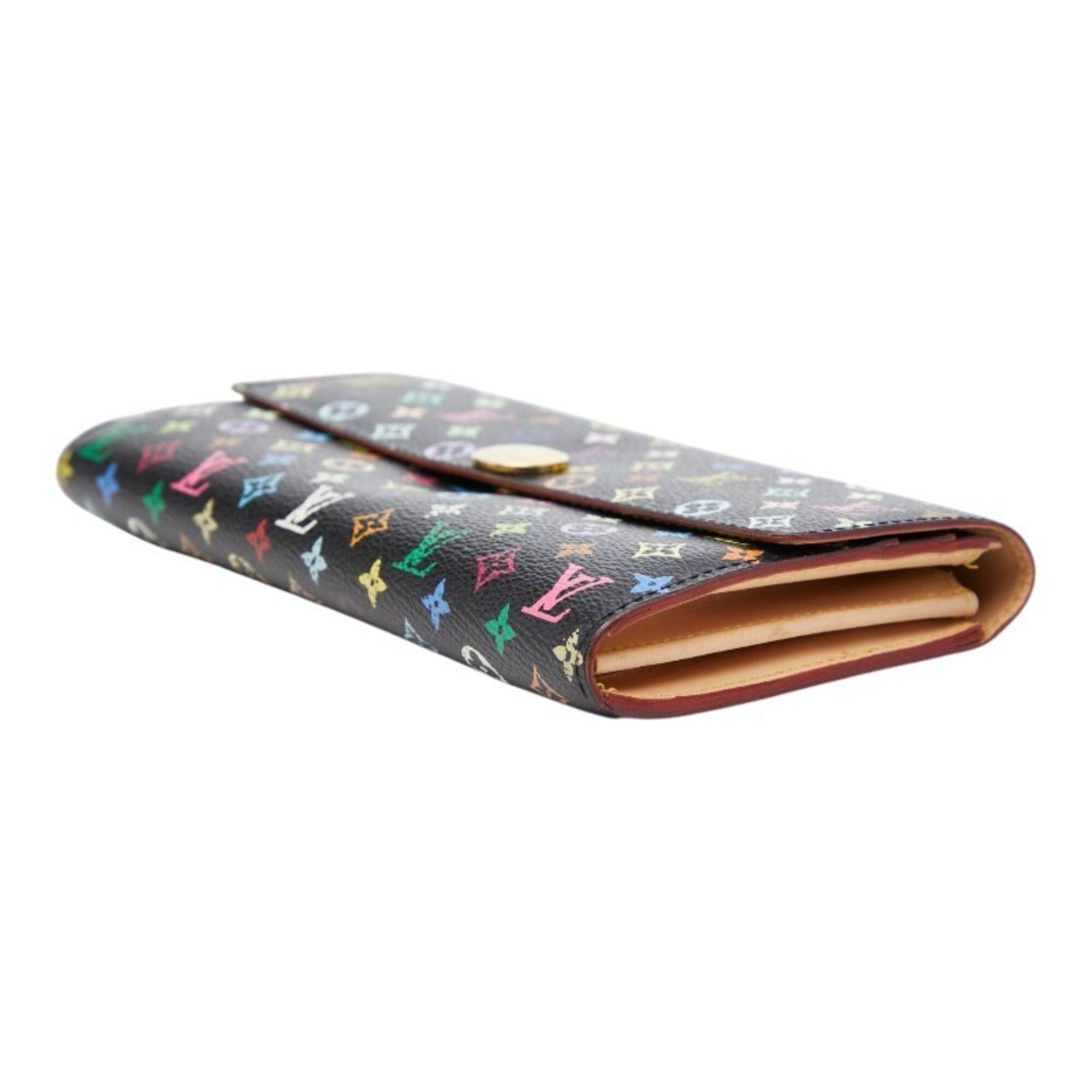 Louis Vuitton Louis Vuitton Monogram Portefeuille Sarah Long Wallet M60273 Noir Multicolor Leather Women's LOUIS VUITTON Size ONE SIZE - 4 Thumbnail