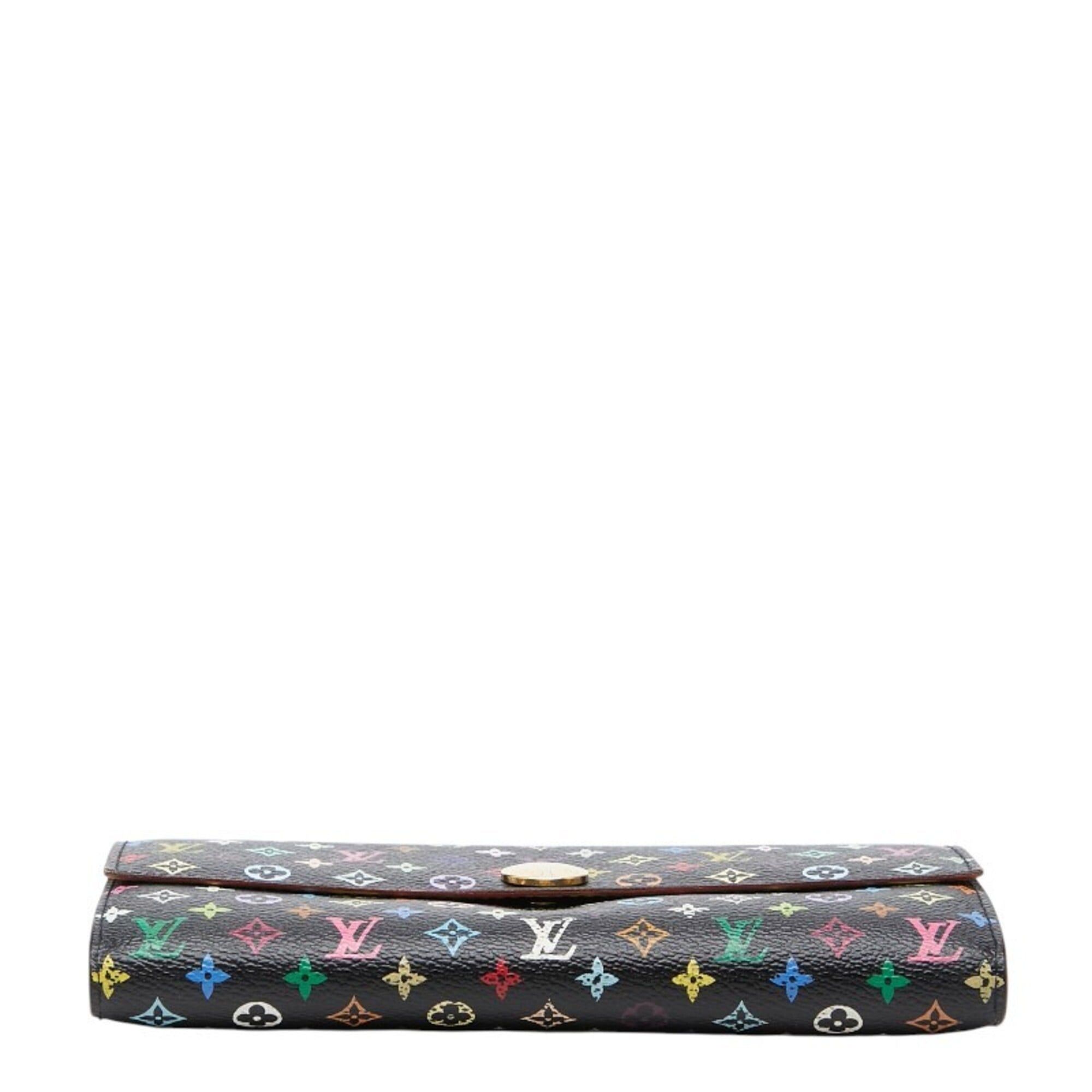 Louis Vuitton Louis Vuitton Monogram Portefeuille Sarah Long Wallet M60273 Noir Multicolor Leather Women's LOUIS VUITTON Size ONE SIZE - 3 Thumbnail