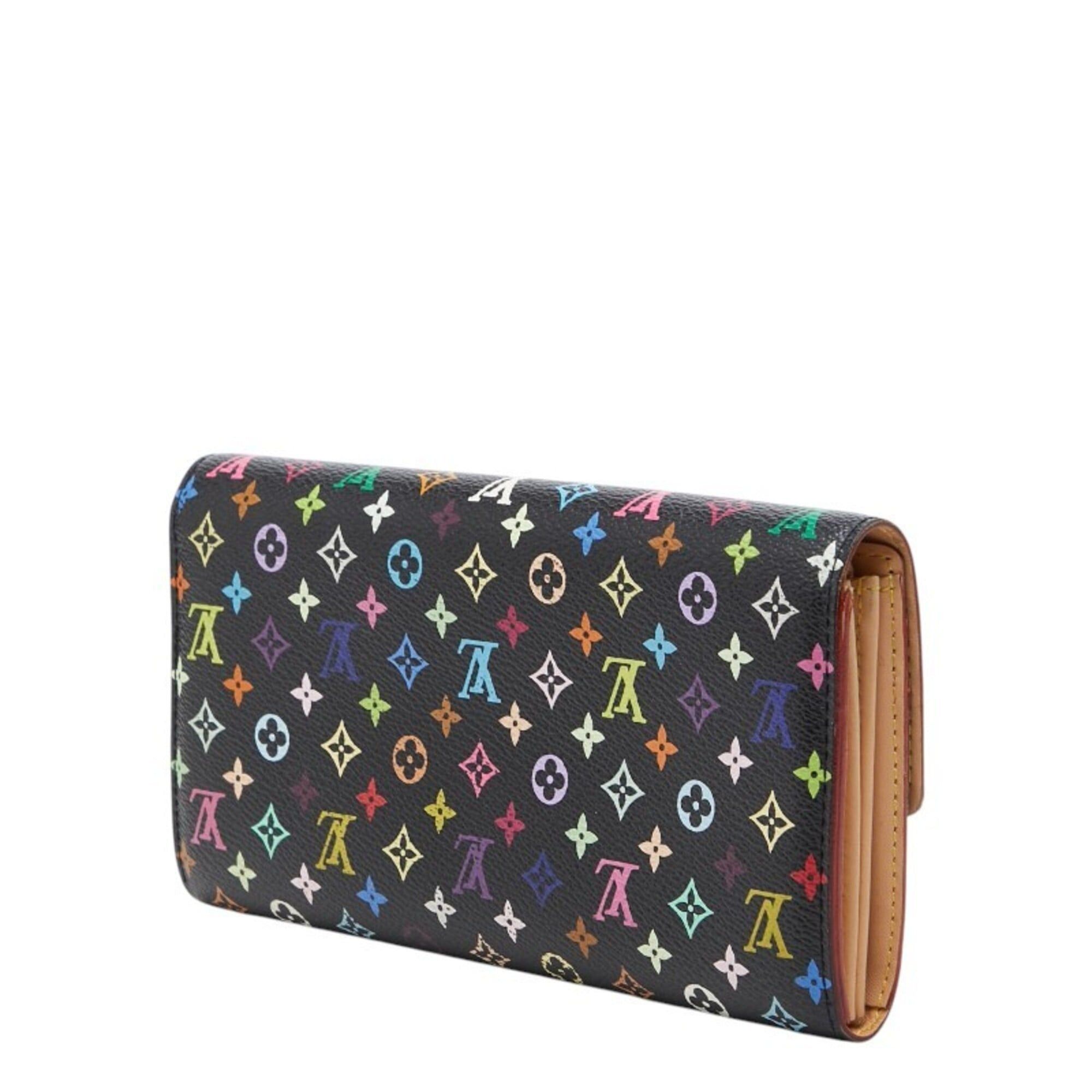 Louis Vuitton Louis Vuitton Monogram Portefeuille Sarah Long Wallet M60273 Noir Multicolor Leather Women's LOUIS VUITTON Size ONE SIZE - 2 Thumbnail