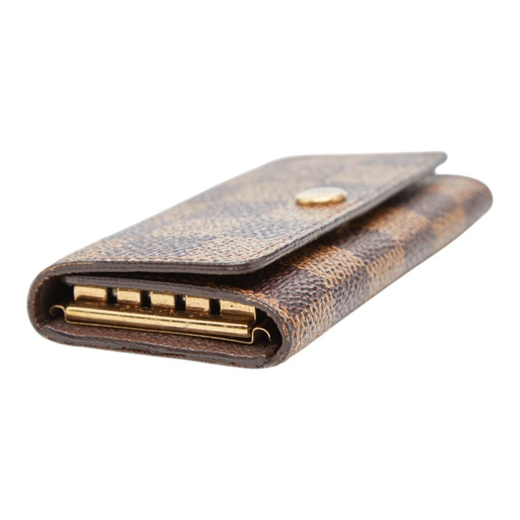 Louis Vuitton Louis Vuitton Damier Multicles 4-Key Case N60385 Brown Leather Women's LOUIS VUITTON Size ONE SIZE - 5 Thumbnail