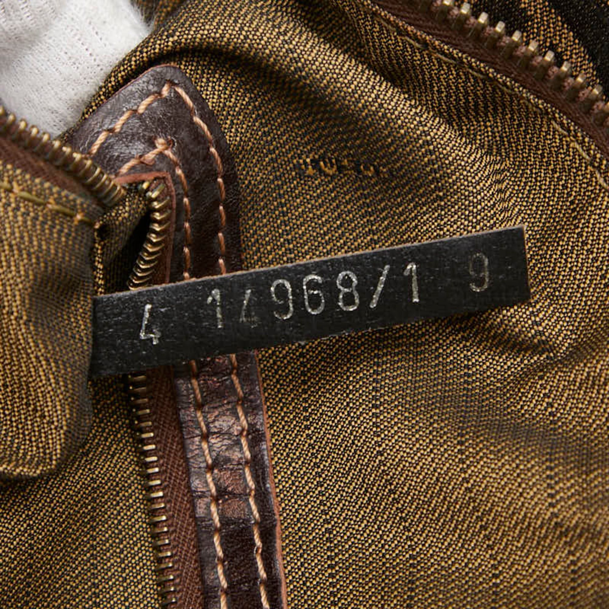 Fendi Fendi Zucca handbag, beige and black canvas, women's. Size ONE SIZE - 14 Thumbnail