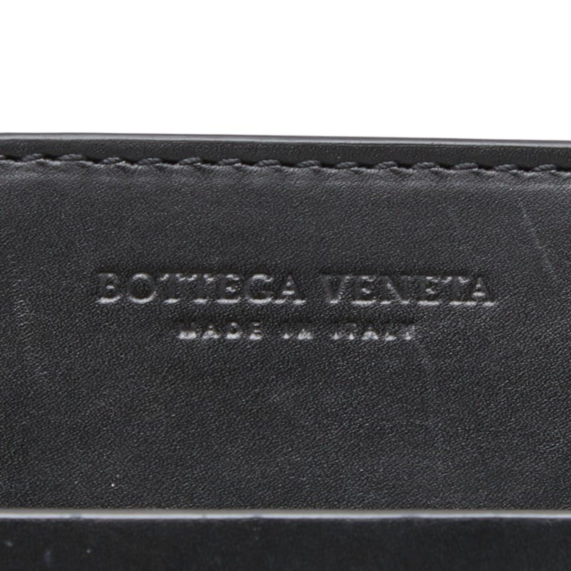 Bottega Veneta Bottega Veneta Intrecciato Perforated Smartphone Bag Shoulder Black Blue Leather Women's BOTTEGAVENETA Size ONE SIZE - 8 Thumbnail