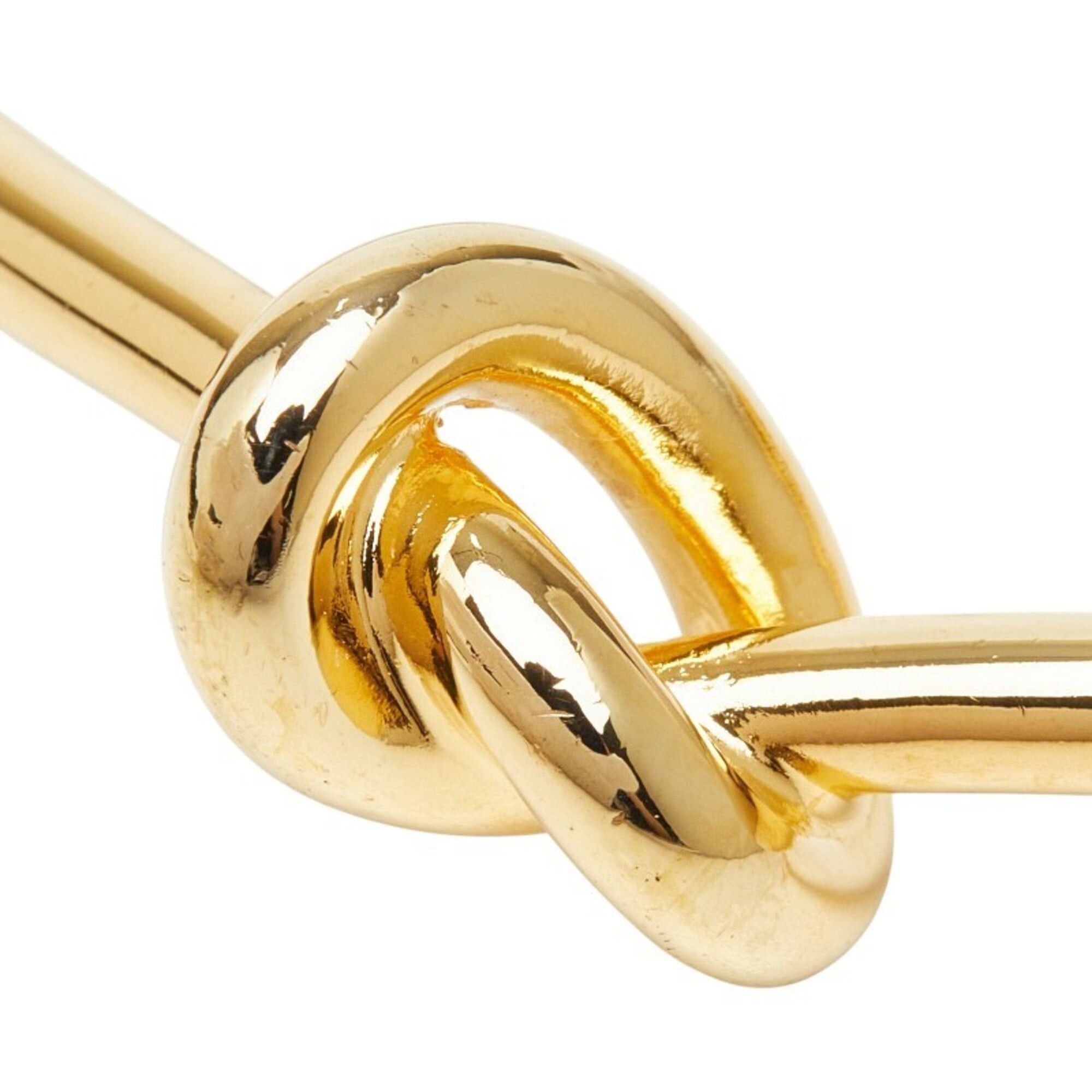 Celine Celine Knot Extra Thin Bracelet Bangle Gold Plated Women's CELINE Size ONE SIZE - 3 Thumbnail