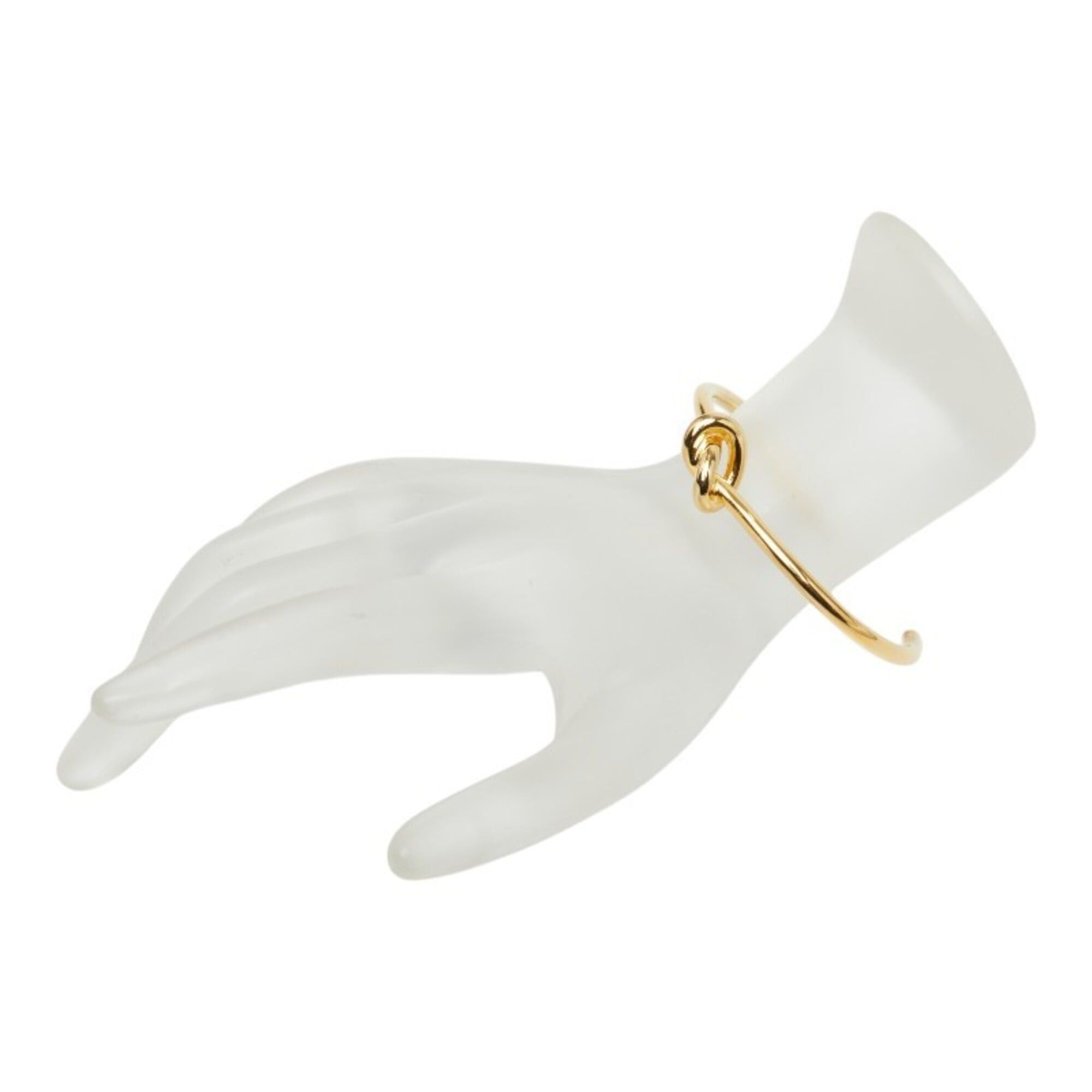 Celine Celine Knot Extra Thin Bracelet Bangle Gold Plated Women's CELINE Size ONE SIZE - 6 Thumbnail