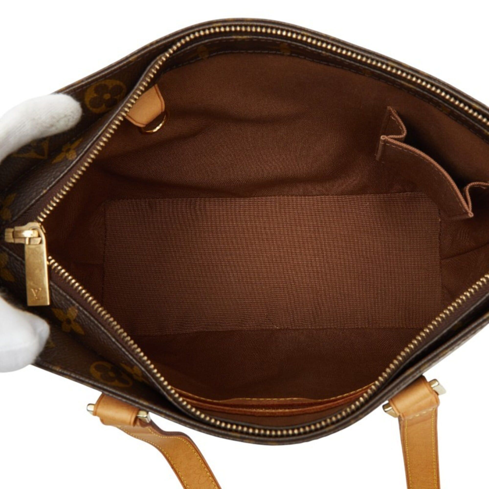 Louis Vuitton Louis Vuitton Monogram Cabas Piano Tote Bag Shoulder M51148 Brown Leather Women's LOUIS VUITTON Size ONE SIZE - 9 Thumbnail